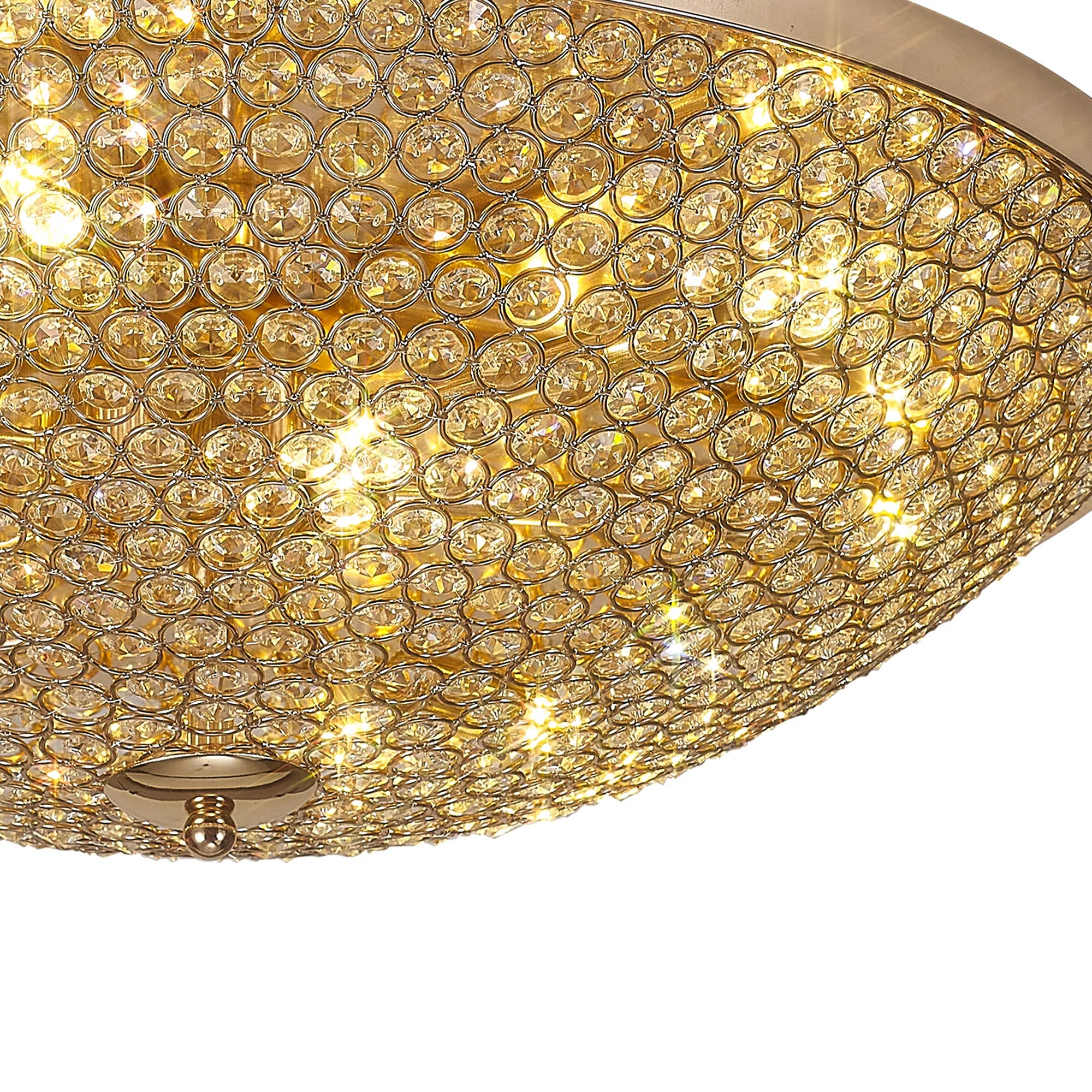 Ava 4/6/9Lt Flush Light- Polished Nickel/ French Gold Finishes