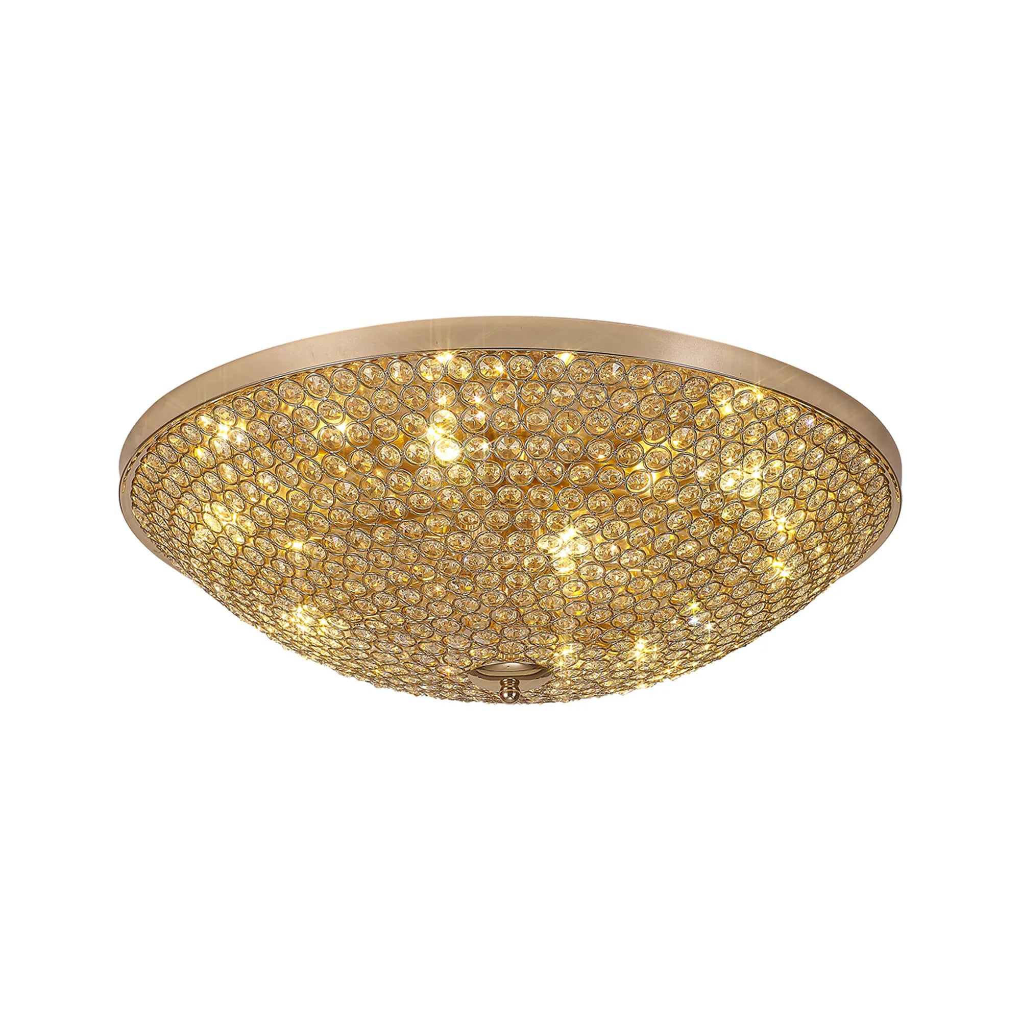 Ava 4/6/9Lt Flush Light- Polished Nickel/ French Gold Finishes