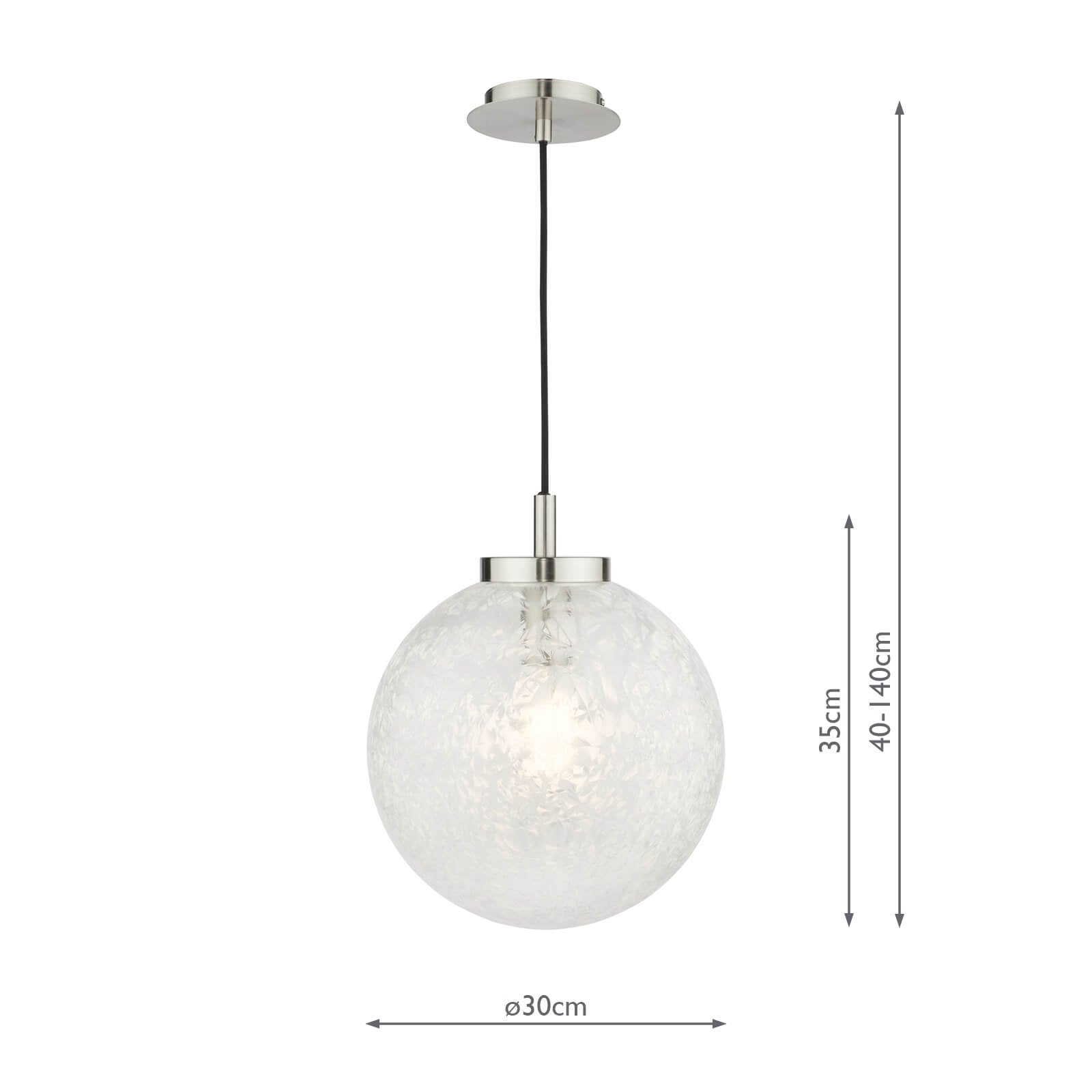 Avari 1 Light Pendant Satin Brass And Clear Frosted Glass