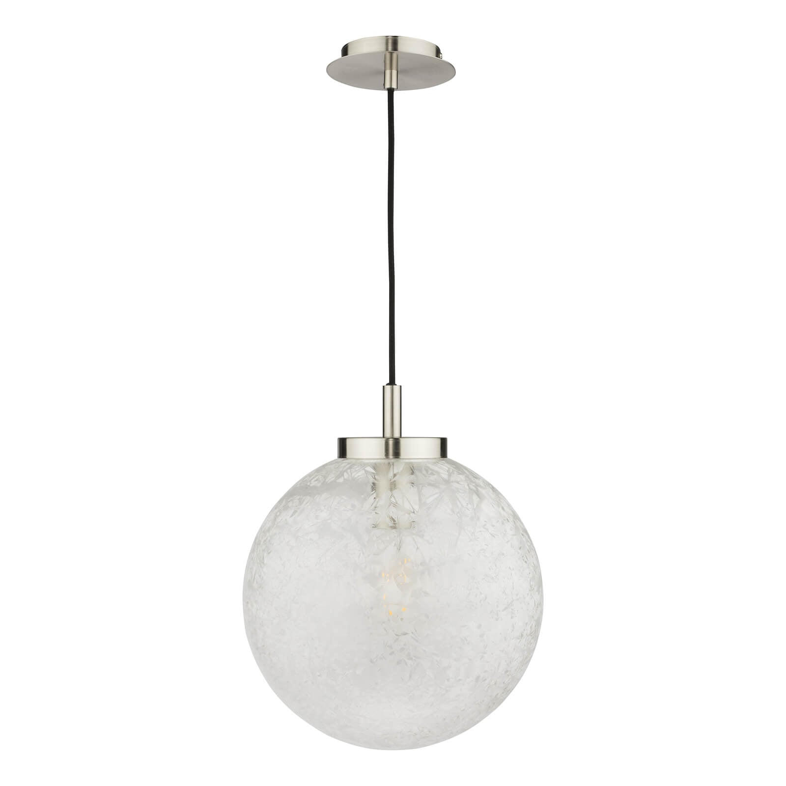 Avari 1 Light Pendant Satin Brass/Satin Nickel And Clear Frosted Glass