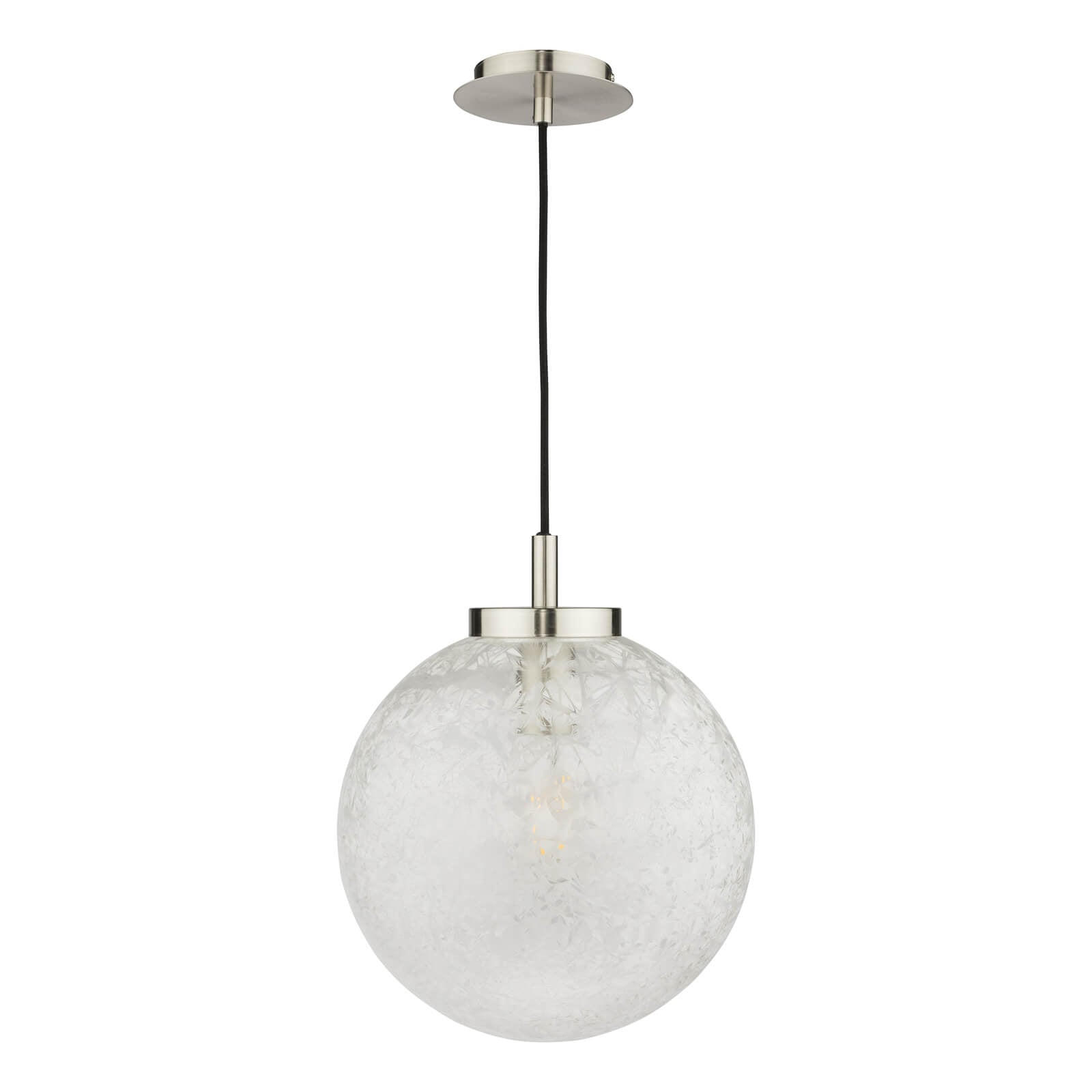 Avari 1 Light Pendant Satin Brass And Clear Frosted Glass