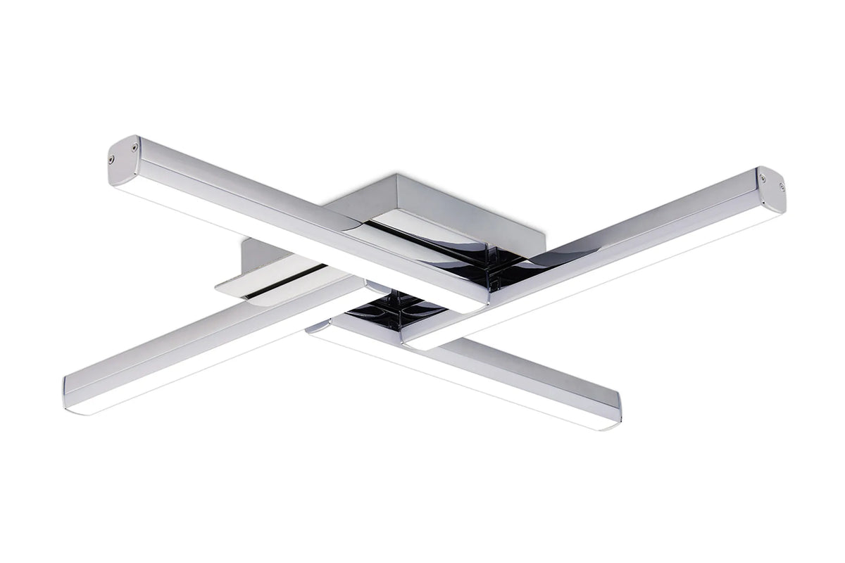 Fleet 4 Flush Ceiling, 4 x 6W LED IP44, 3yrs Warranty