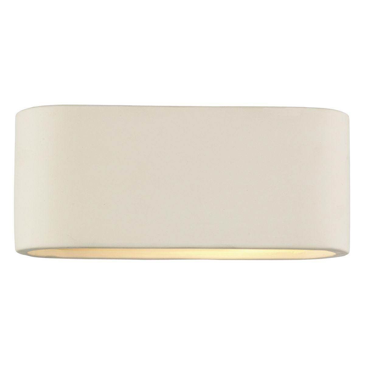 Dar Axton Ceramic Wall Light Small - Cusack Lighting