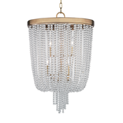 Royalton 6Lt Pendant- Polished Nickel/Aged Brass