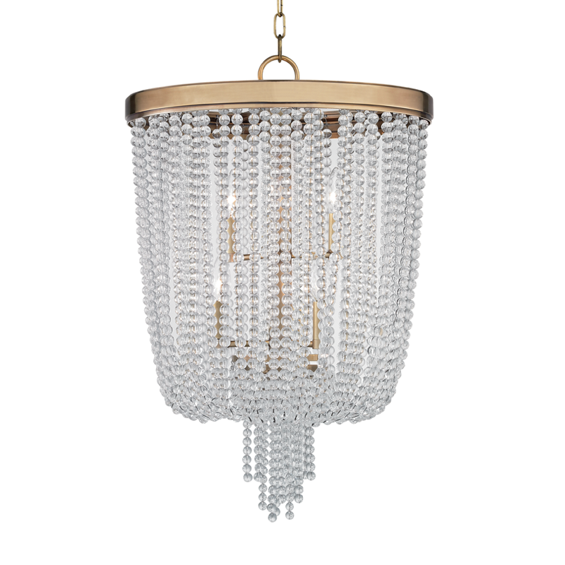 Royalton 6Lt Pendant- Polished Nickel/Aged Brass