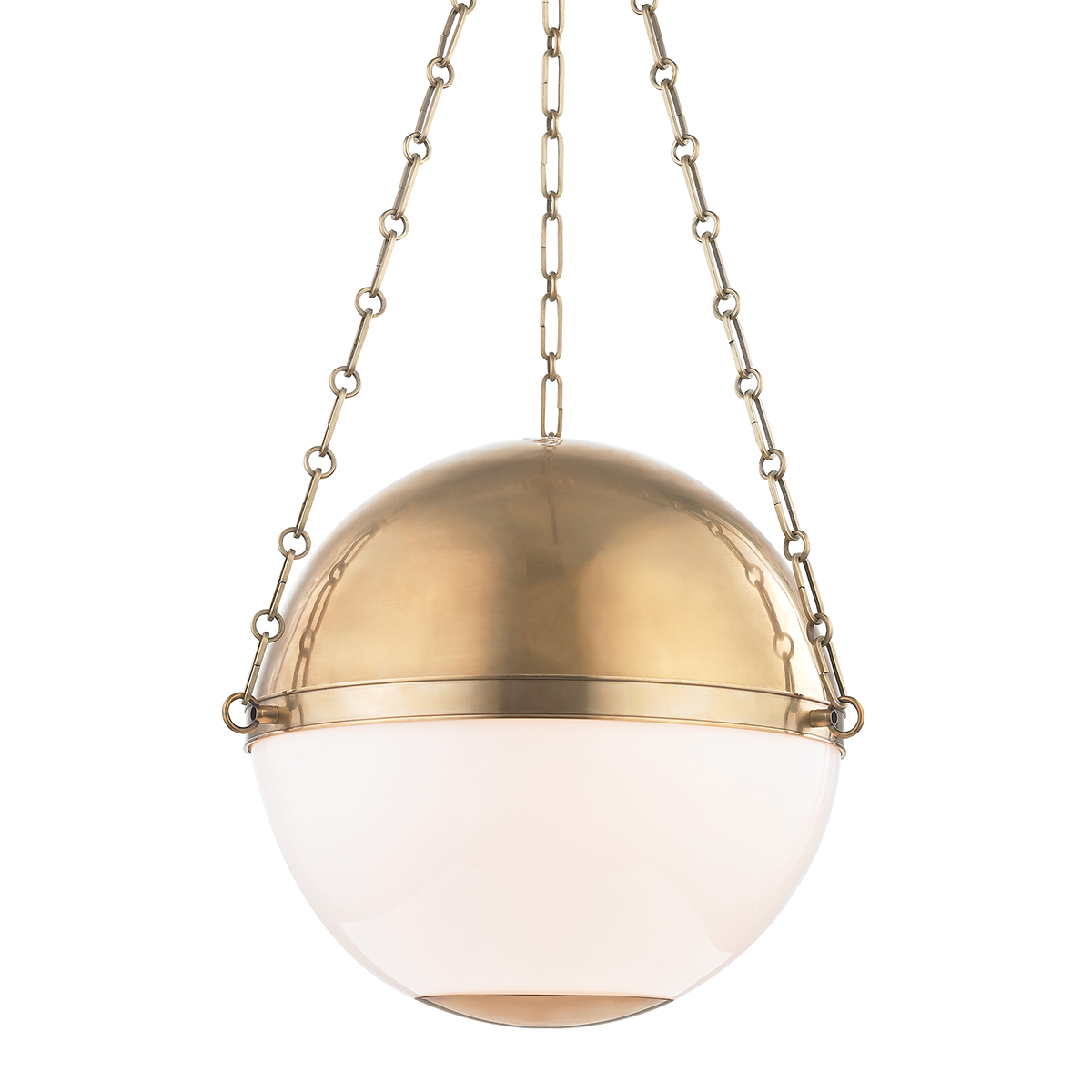 Sphere No.1 2/3Lt Pendant - Aged Brass
