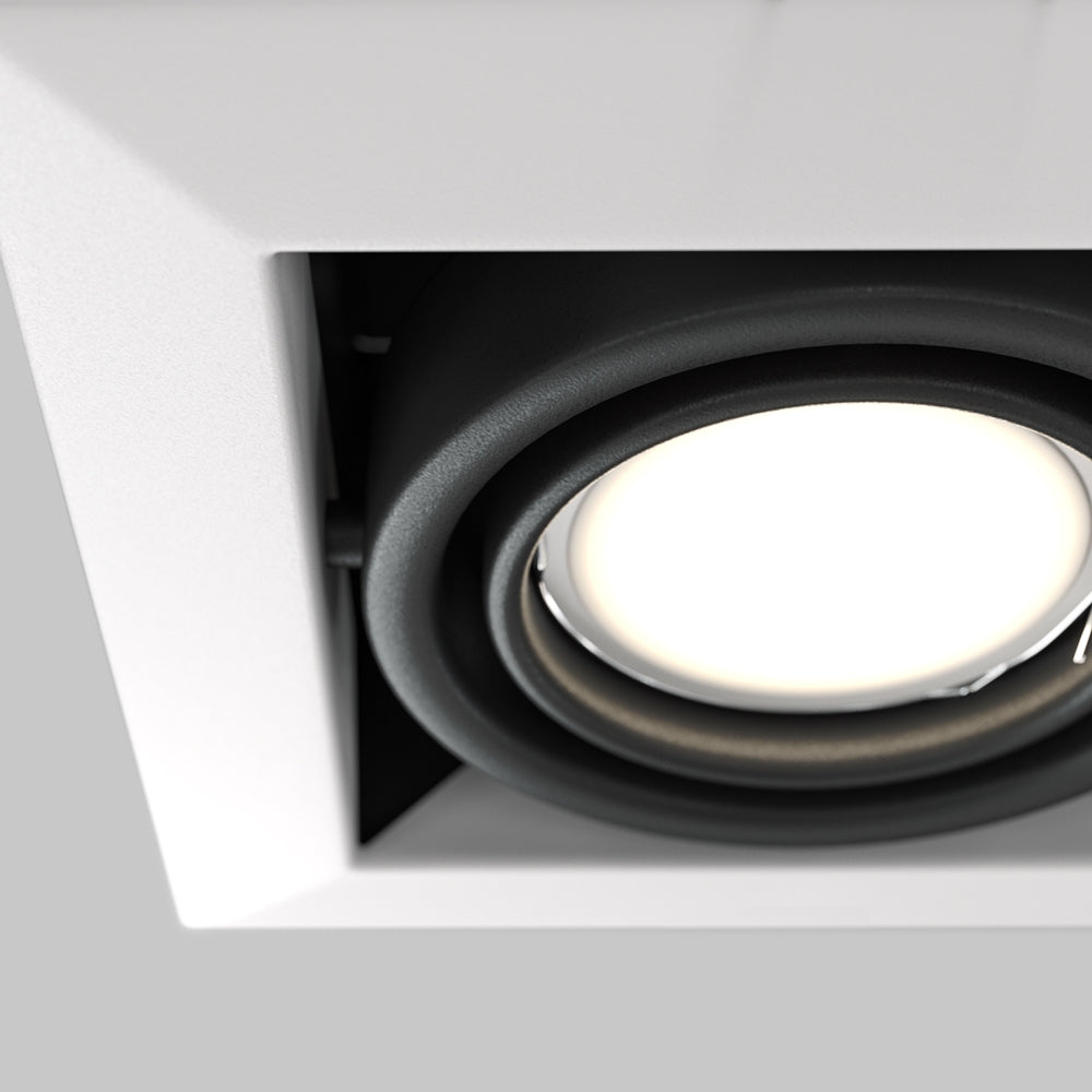 Metal Modern Recessed Light- Black/ White Finish