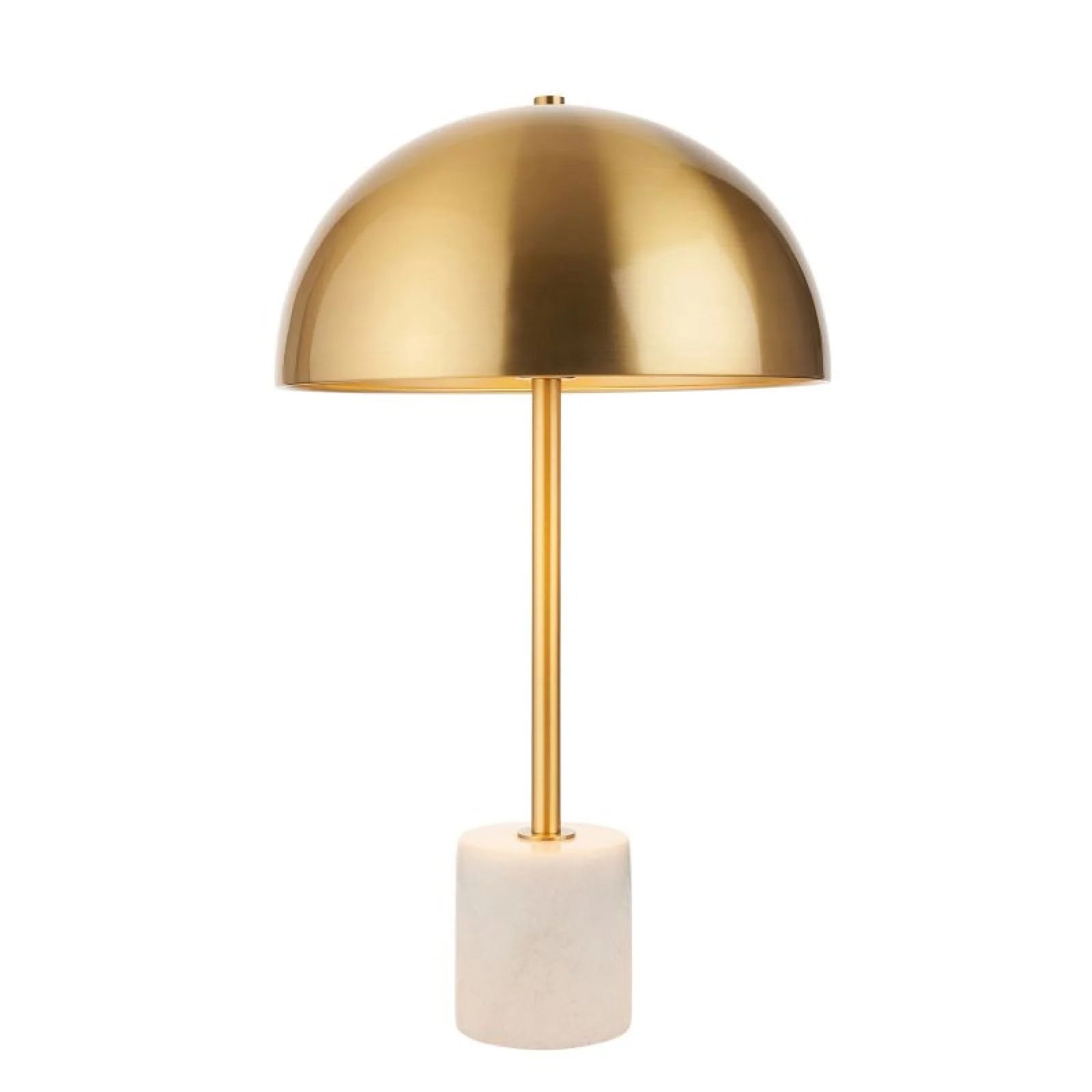 Paradiso Table Lamp- Brushed Aged Brass & White Marble