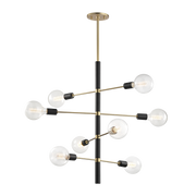 Astrid 4/8Lt Centre Ceiling Light - Brass