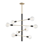 Astrid 4/8Lt Centre Ceiling Light - Brass