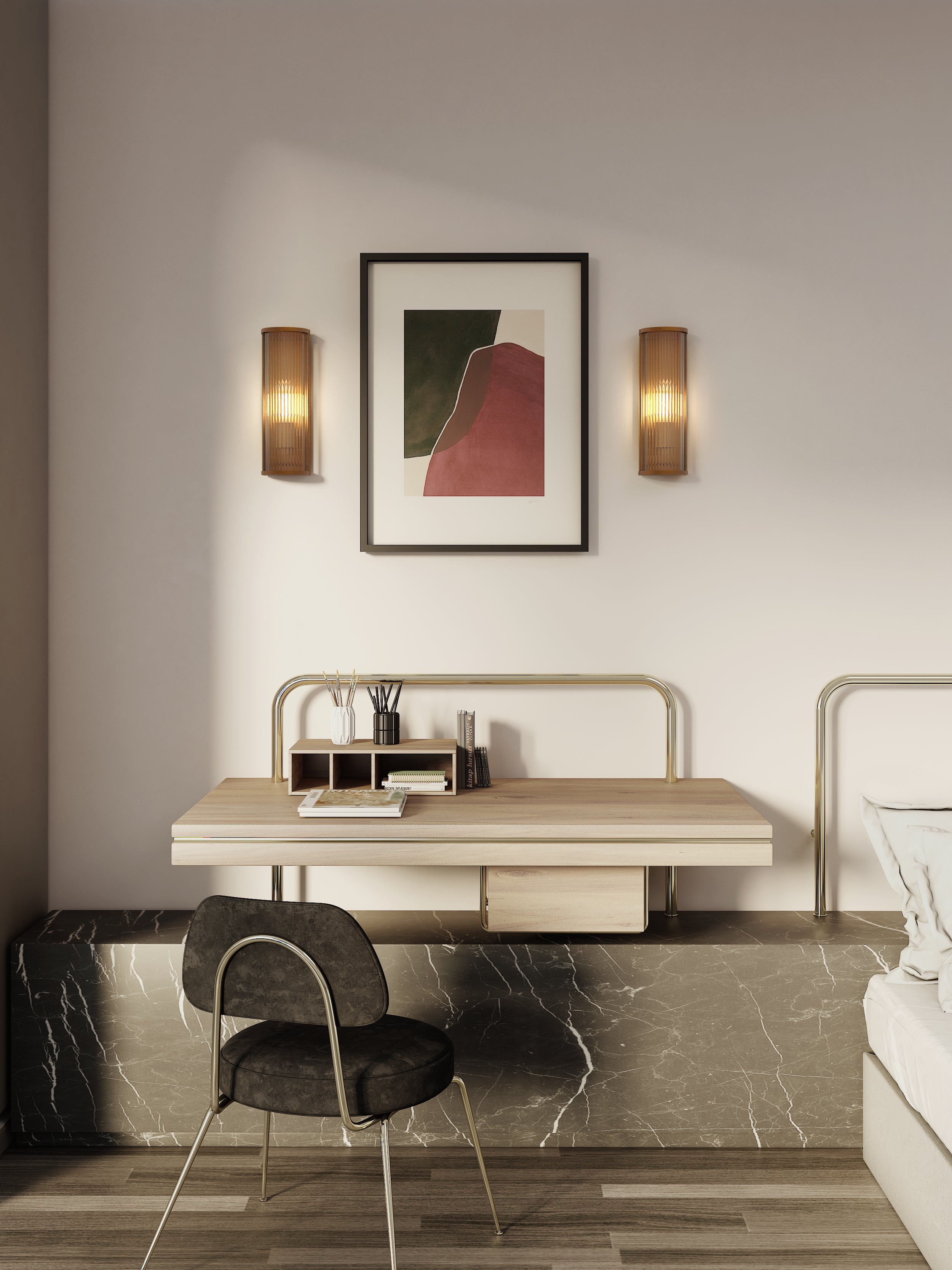 Avignon Round 375/525 Indoor Wall Light - Bronze/Antique Brass Finish