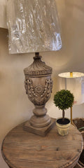 Bengal Table Lamp with White Shade