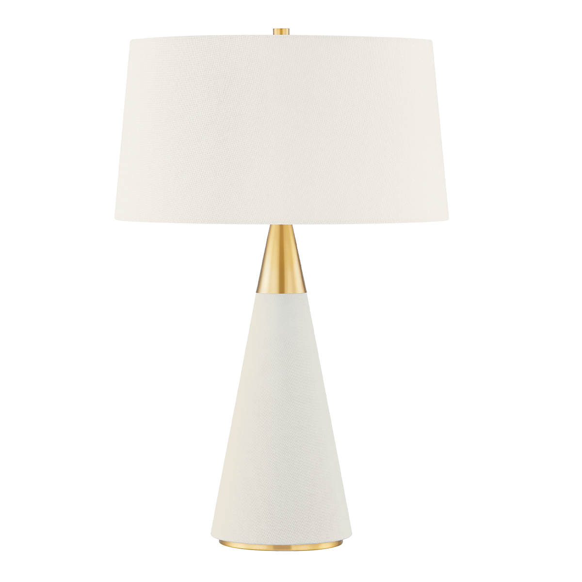 Jen 1Lt Table Lamp - Brass & Cream