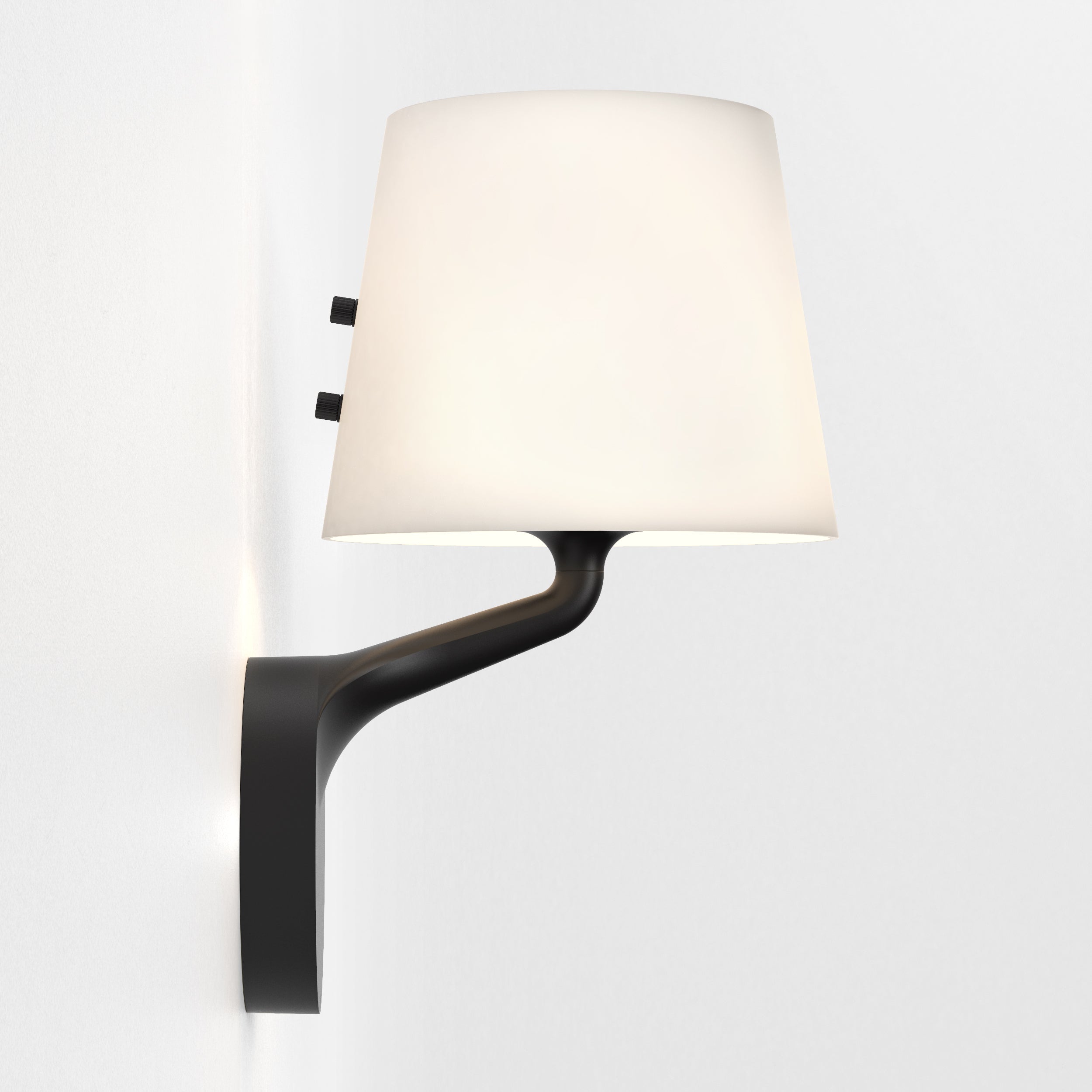 Millie Bathroom Wall Light- Polished Chrome/ Matt Black