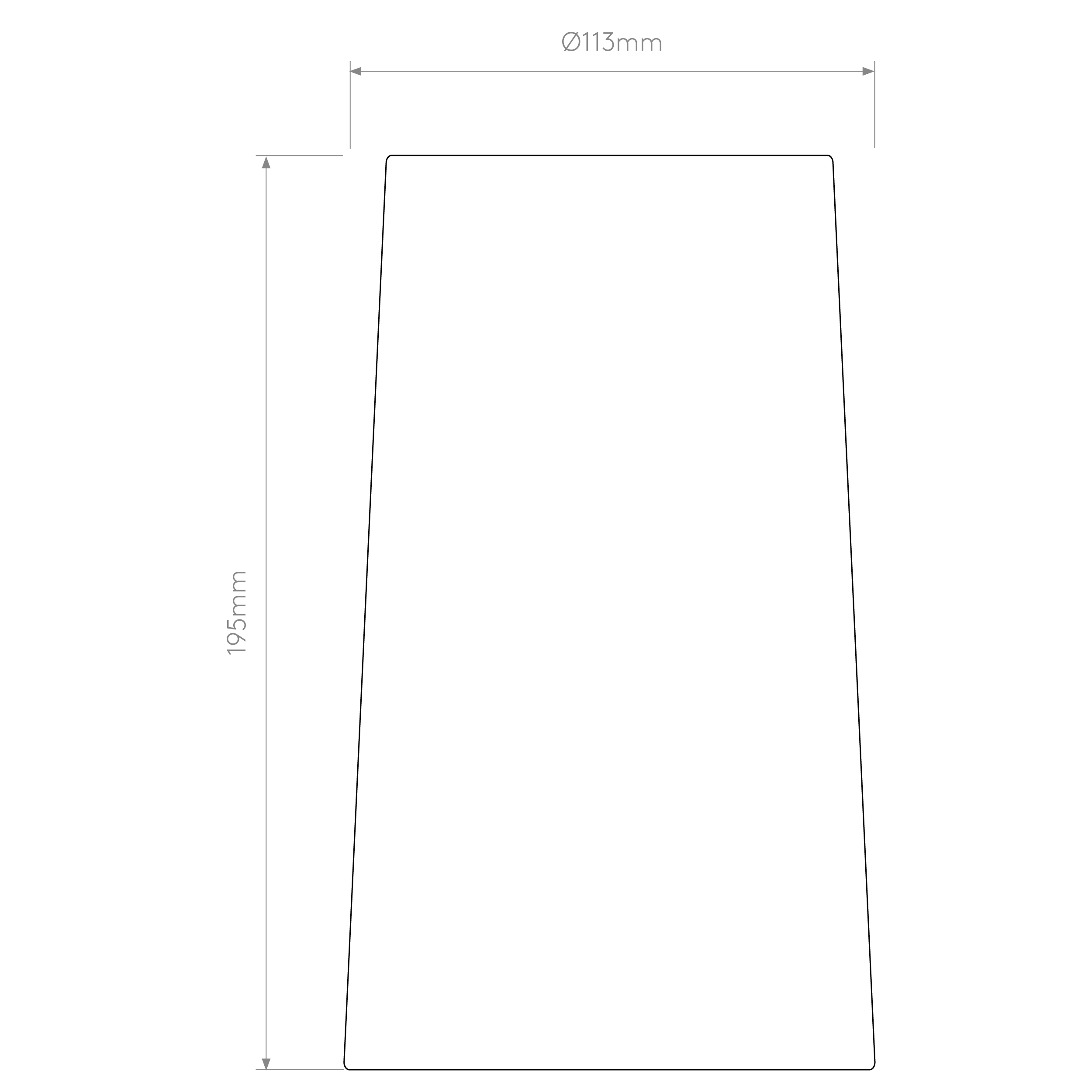 Cone 195 Glass Shade