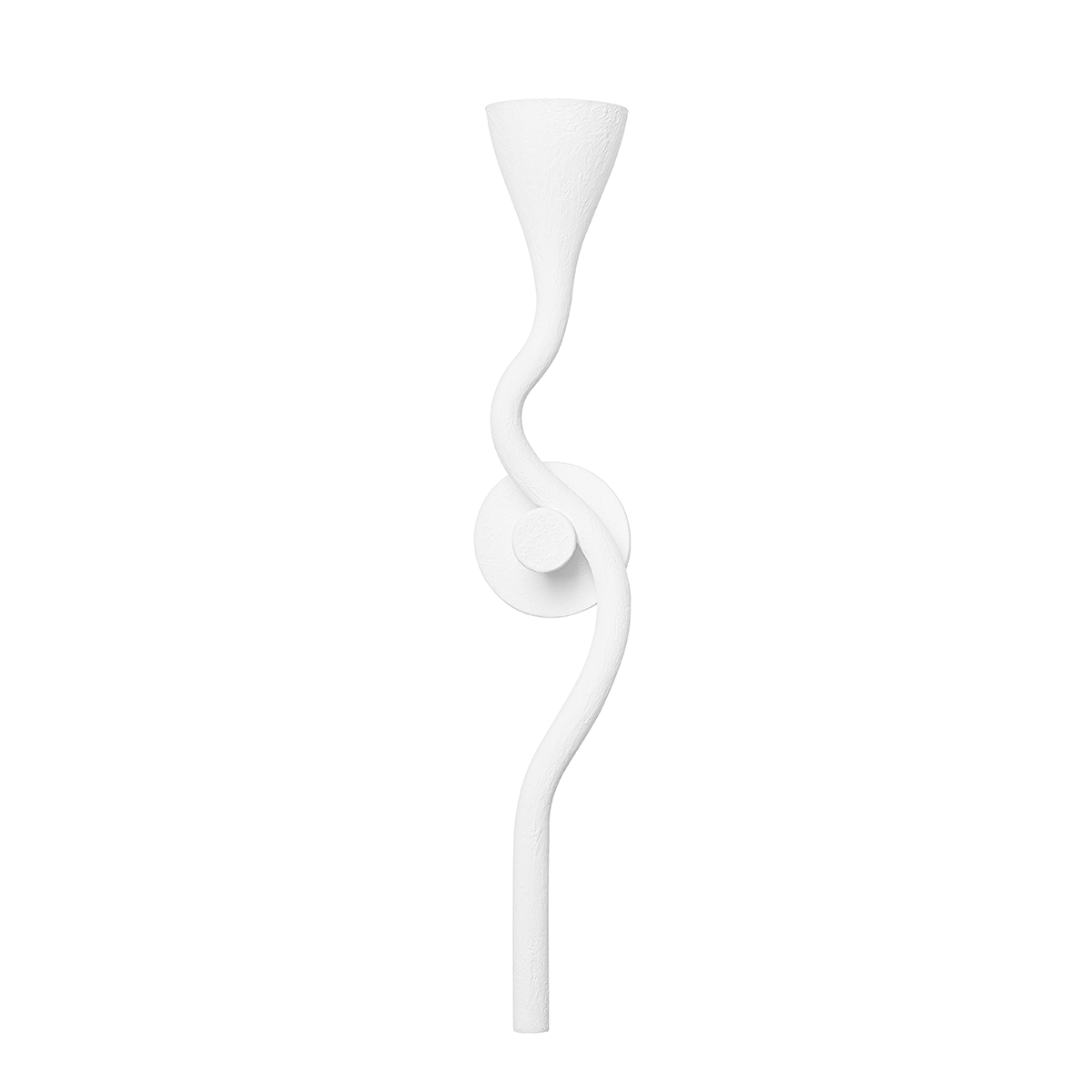 Anastasia 1Lt Wall Sconce - White Gesso
