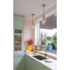 Ivy 1Lt S/M/L Pendant - Brass/Nickel