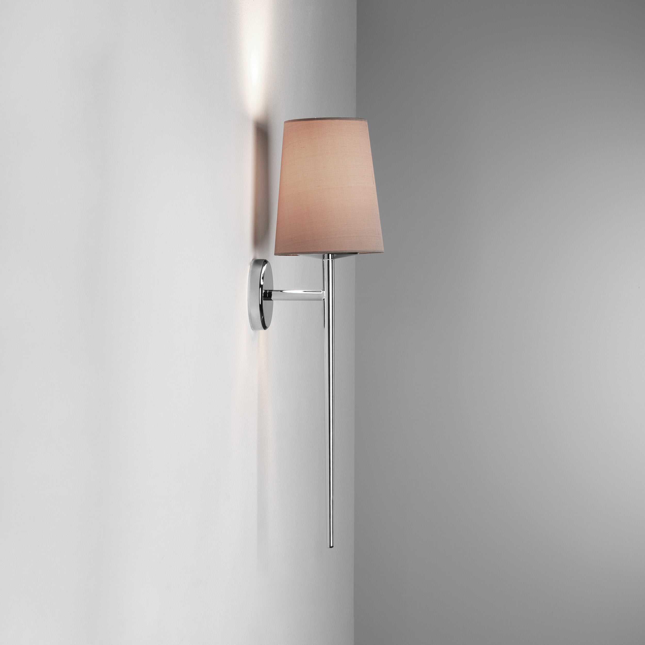 Beauville Bathroom Wall Light- Polished Chrome/ Bronze