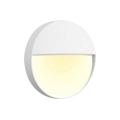 Baker Outdoor Wall Lamp Small Round Sand White, 3yrs Warranty