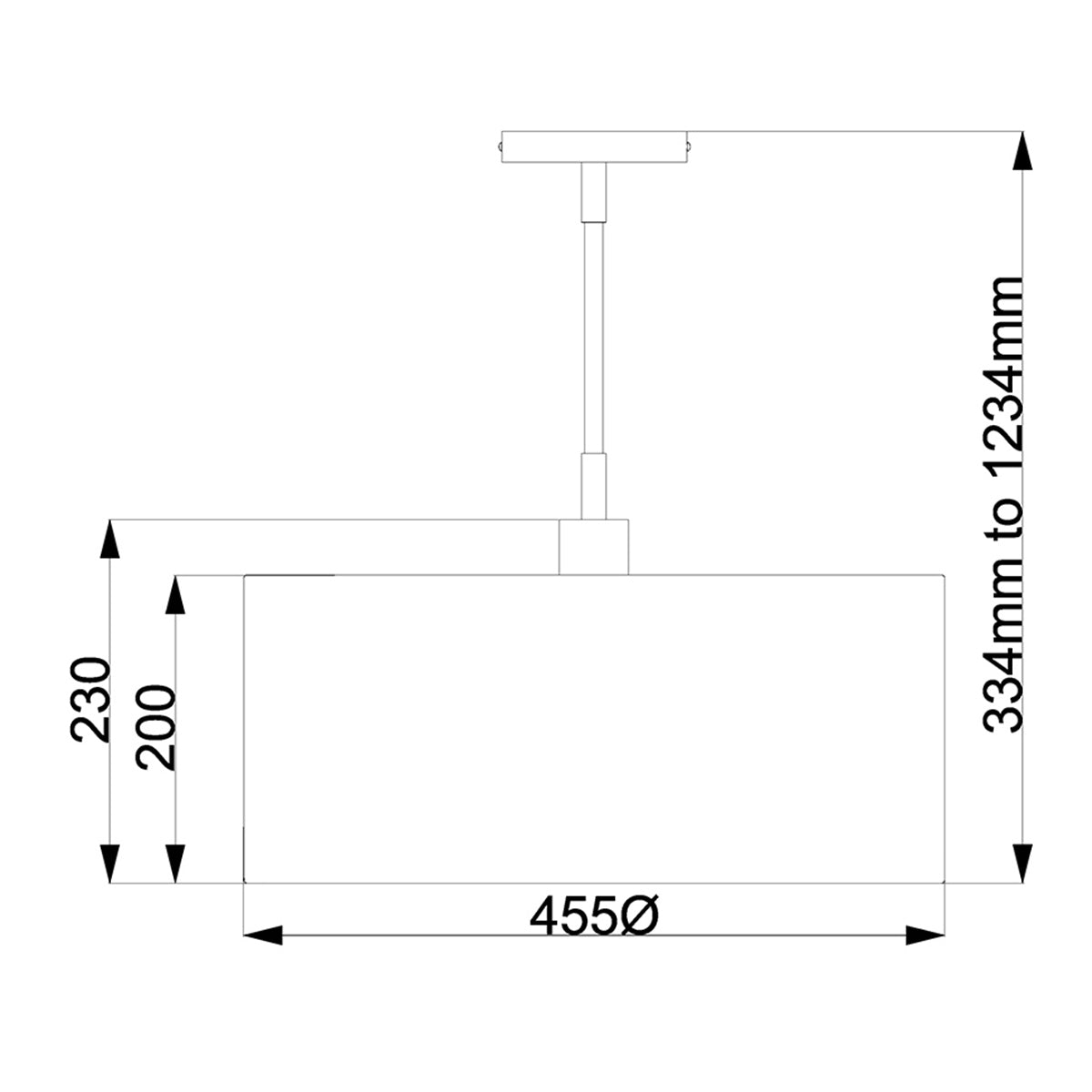 Balance 1 Light Pendant - Various Finishes E27
