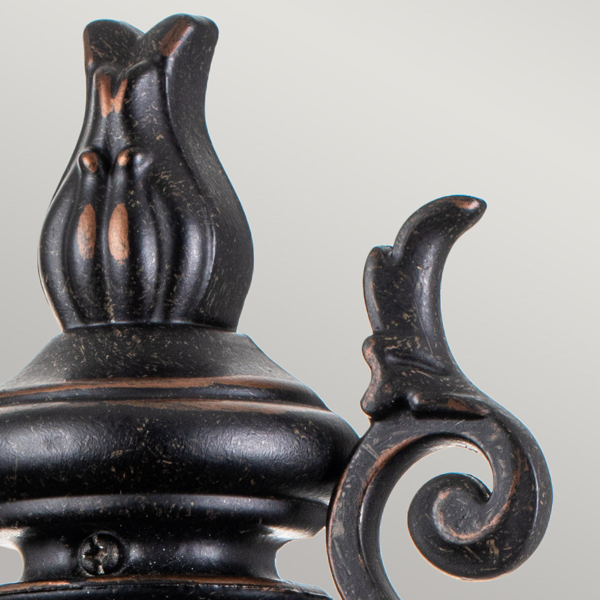 Baltimore Medium Half Lantern – Weathered Bronze Finish