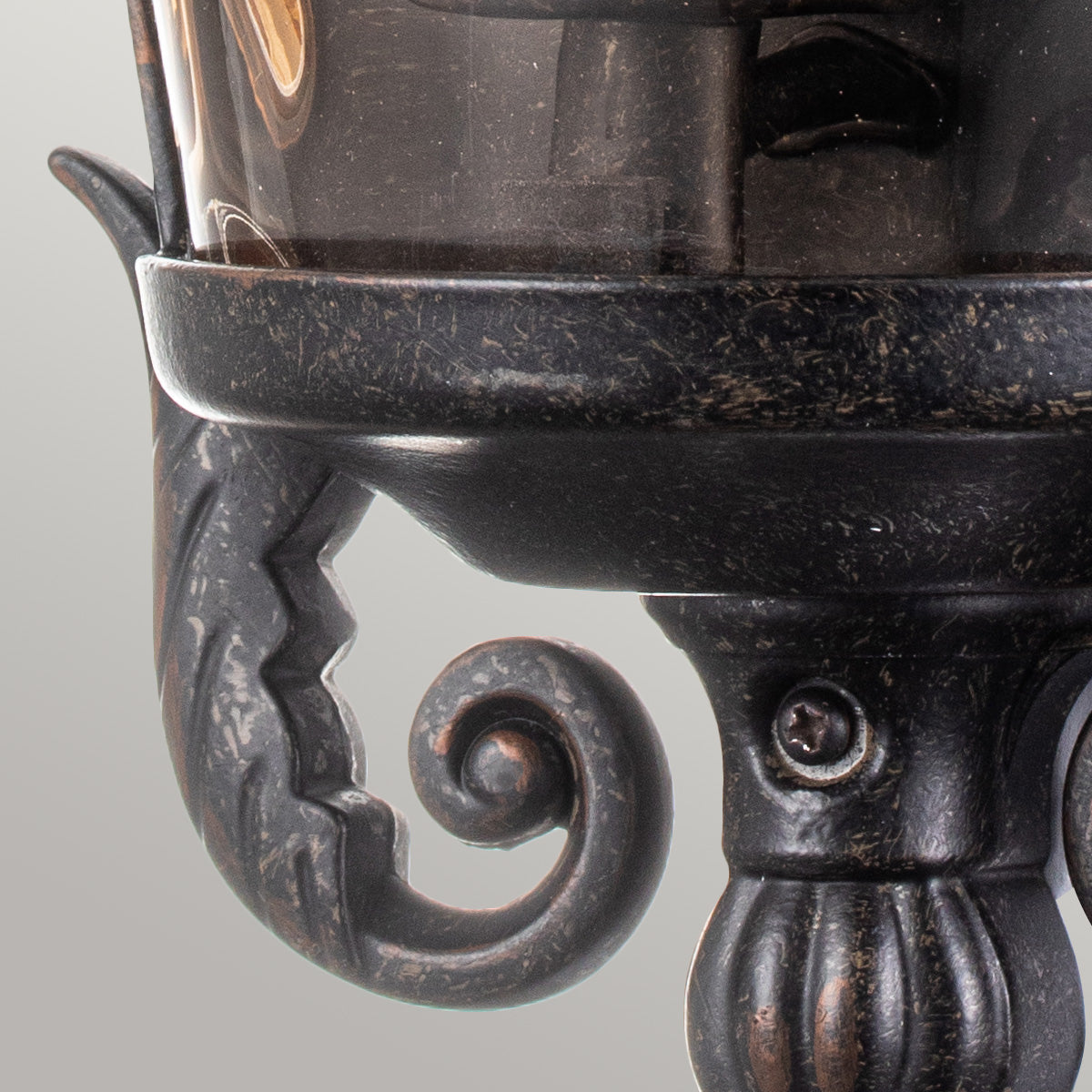 Baltimore Medium Half Lantern – Weathered Bronze Finish