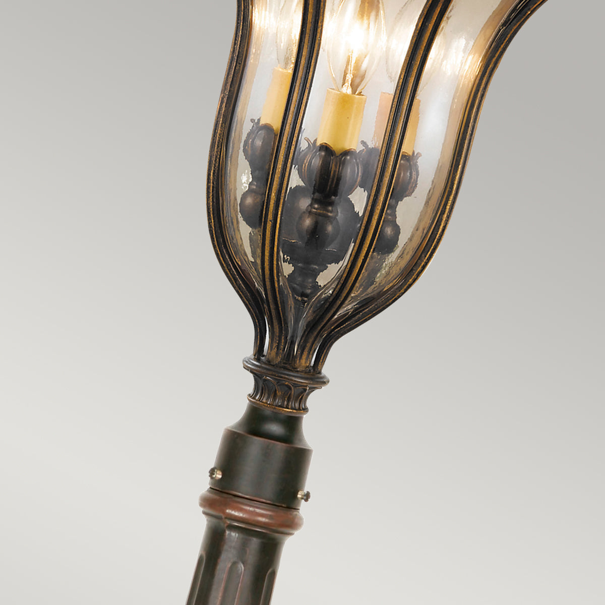 Baltimore Medium Chain Lantern - Weathered Bronze Finish