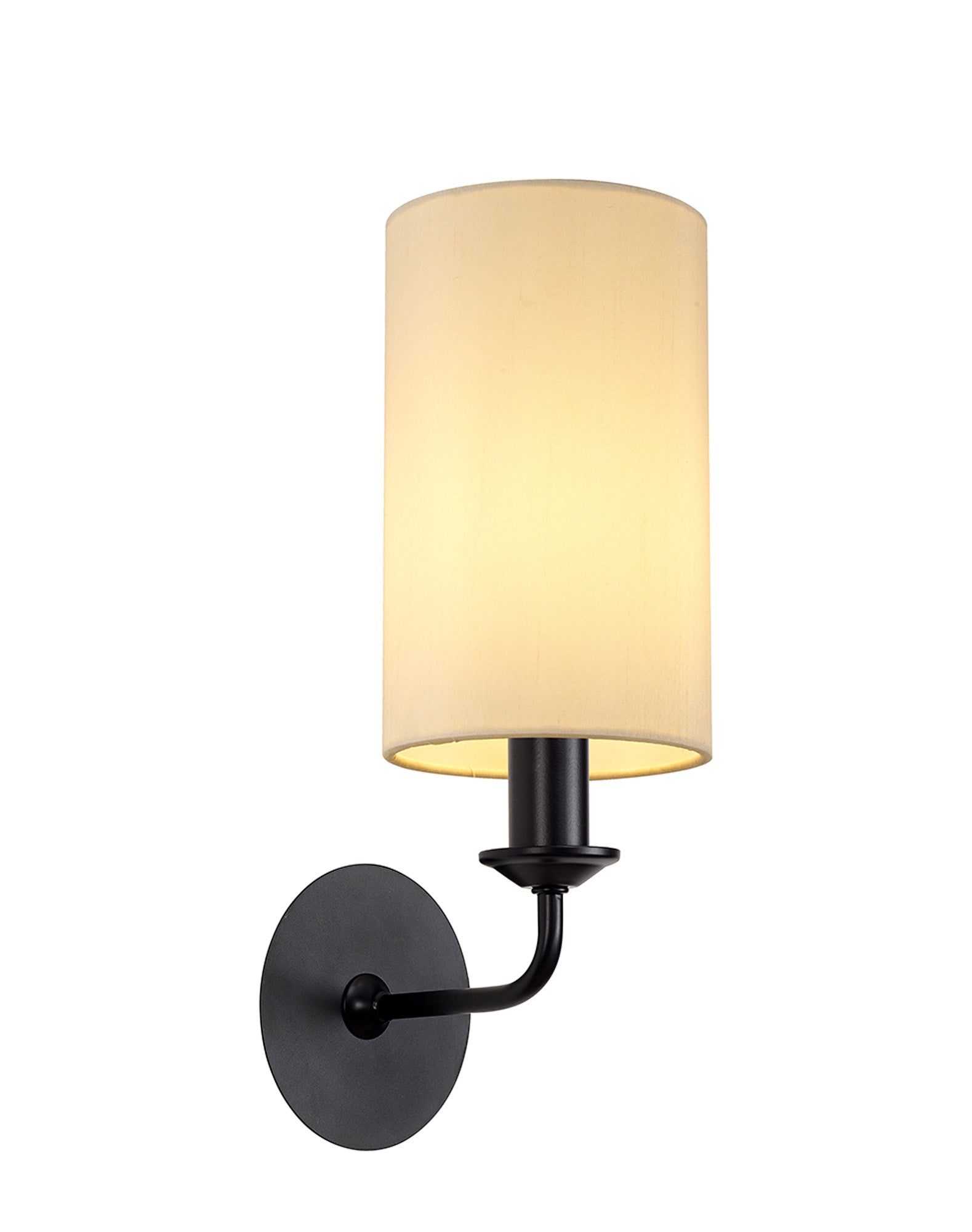 Banyan 1L Switched  Wall Light E14 With Antique Brass With Various Glass Shade Colours IP20