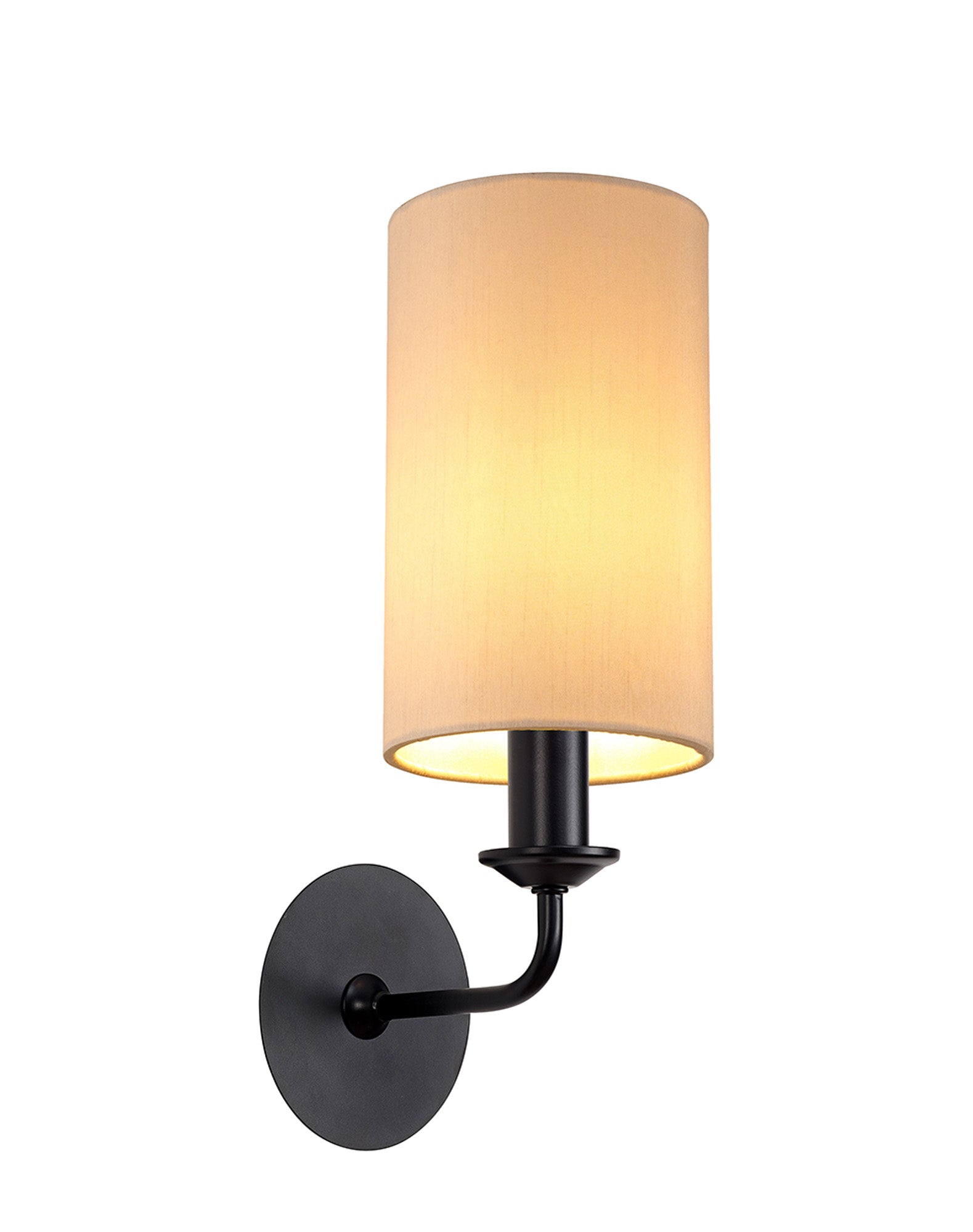 Banyan 1L Switched  Wall Light E14 With Antique Brass With Various Glass Shade Colours IP20