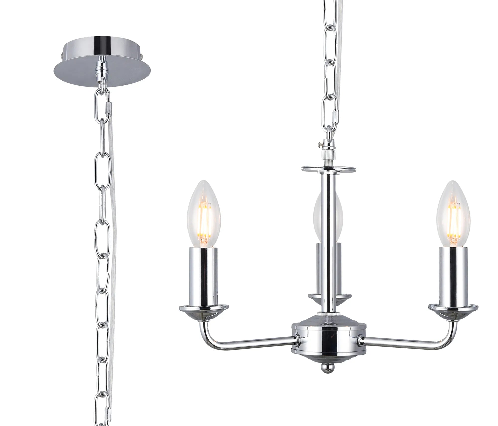 Banyan 3/5 Light Multi Arm Pendant Without Shade- Various Finishes