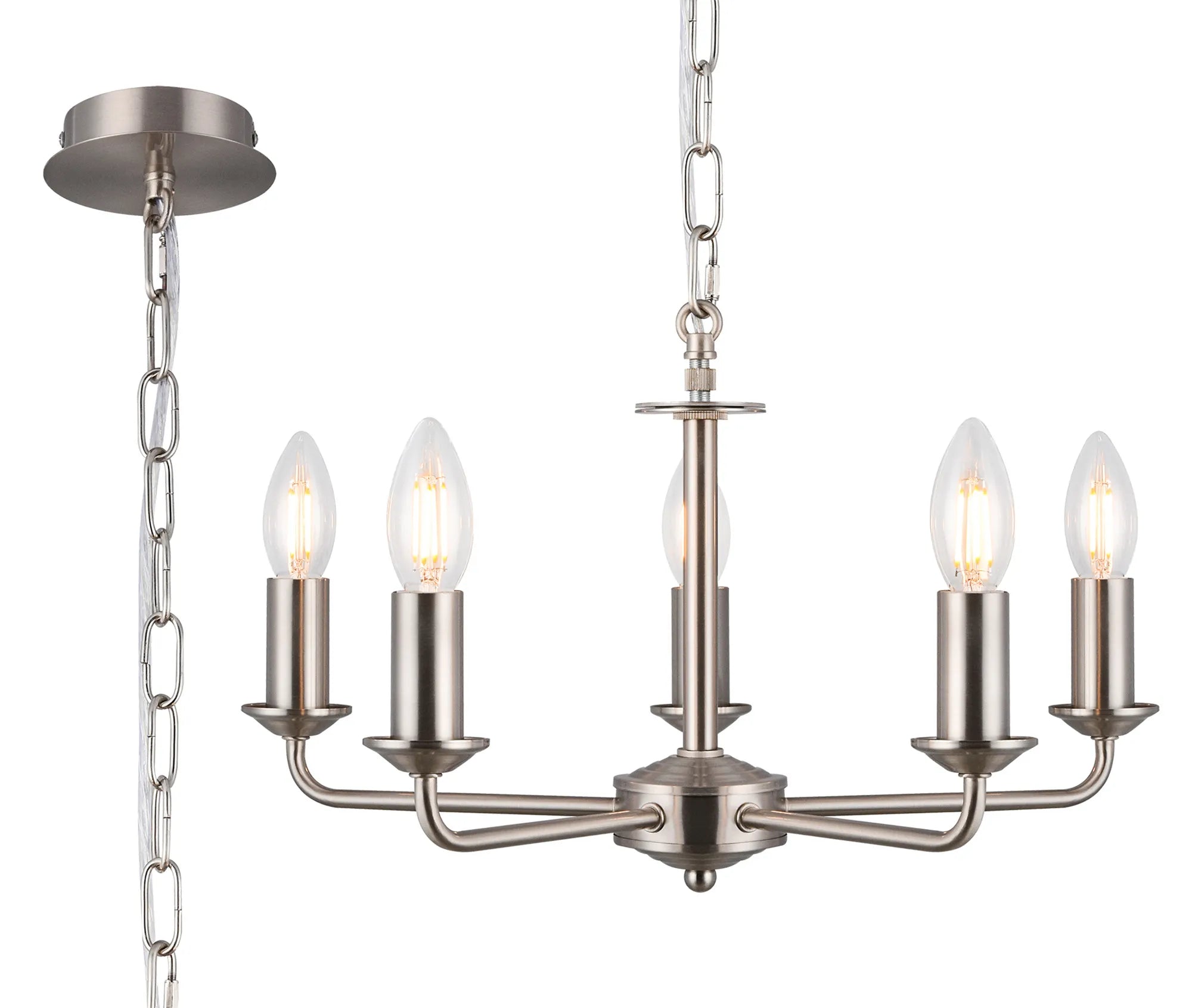 Banyan 3/5 Light Multi Arm Pendant Without Shade- Various Finishes