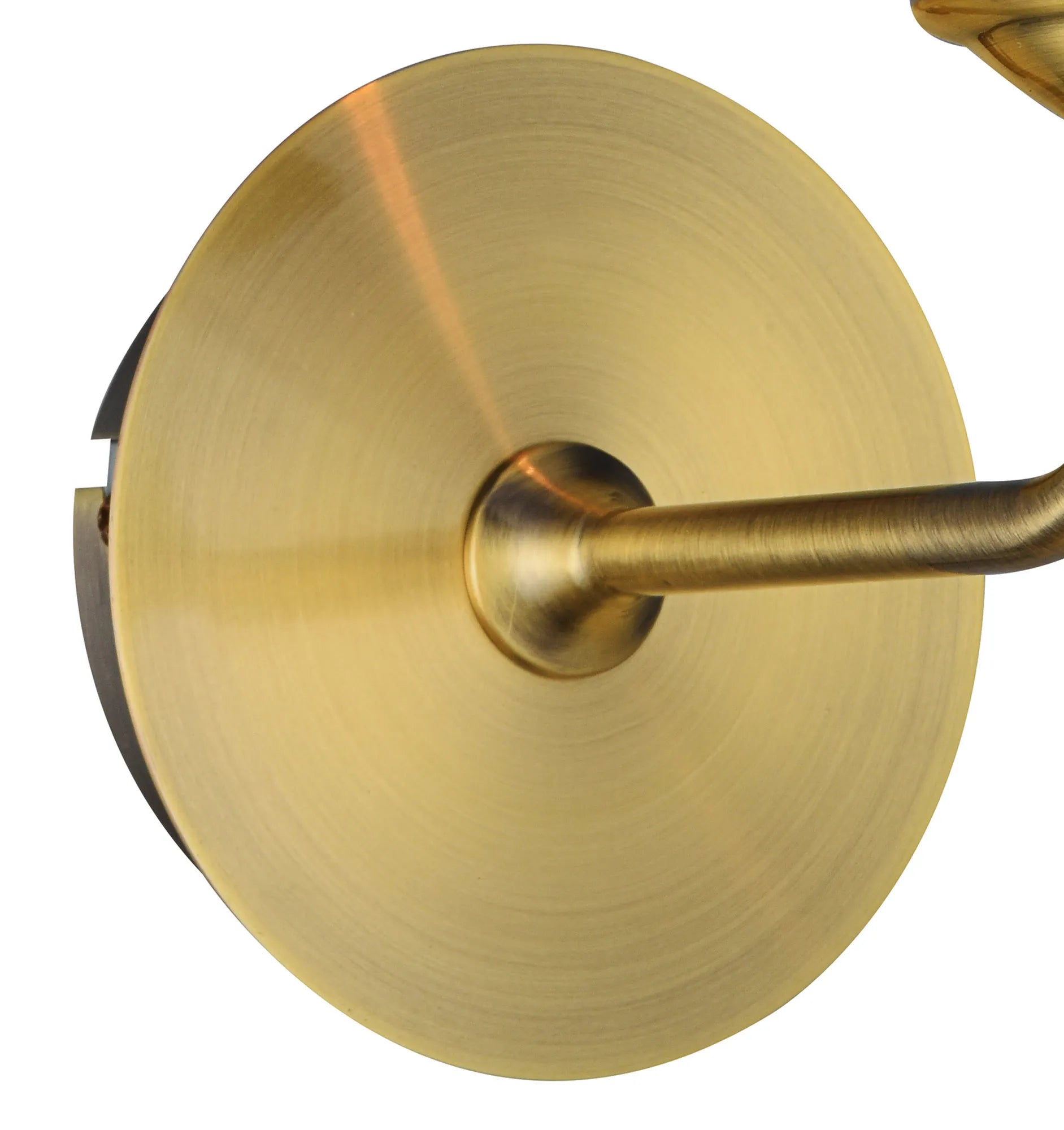 Banyan 1 Light Switched Wall Lamp Without Shade, Antique Brass - Promotional Offer