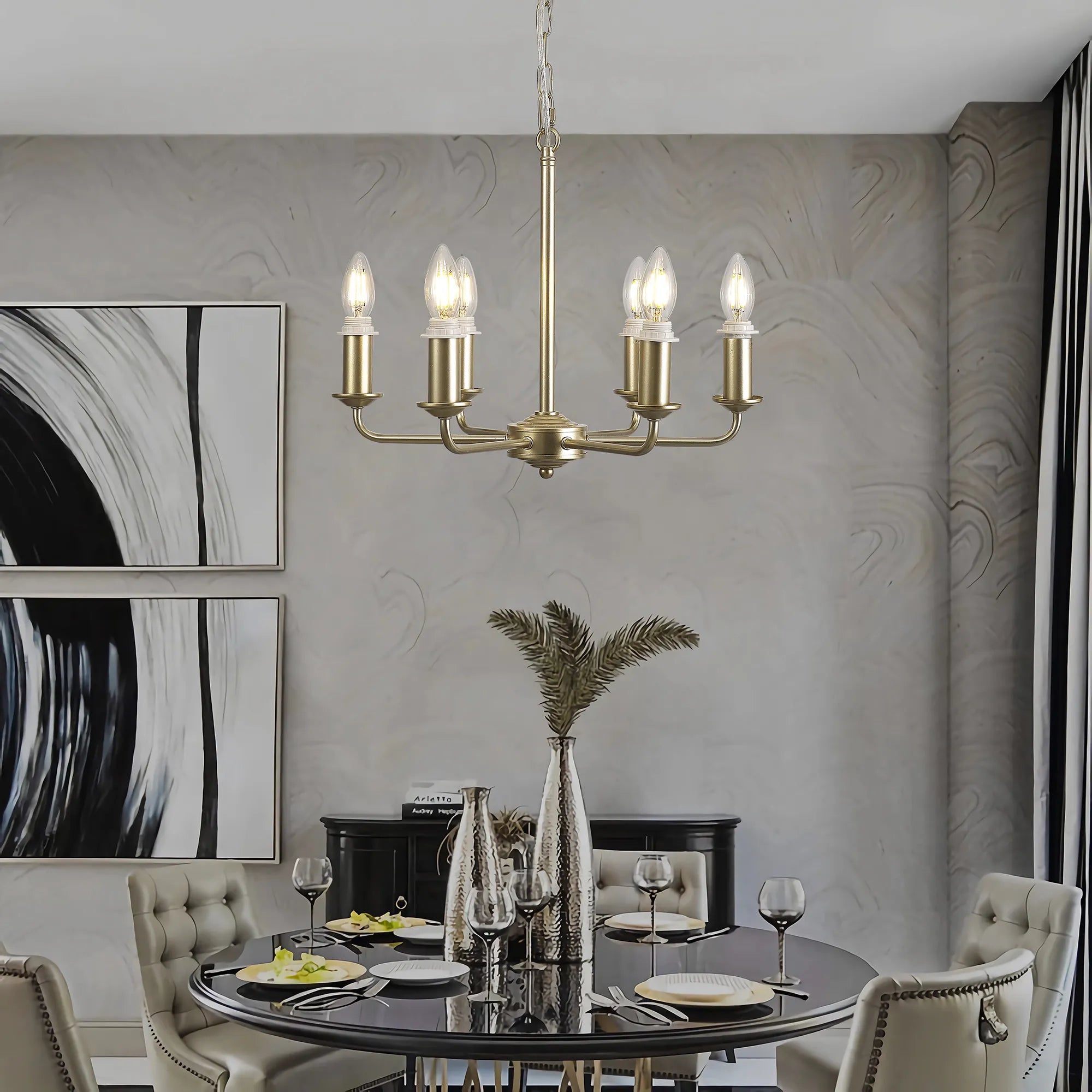 Banyan 6/8 Light Multi Arm Pendant/Semi Flush Shade- Various Finishes