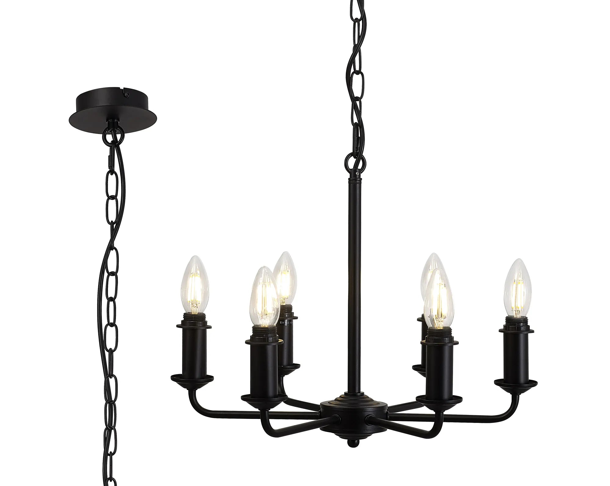 Banyan 6/8 Light Multi Arm Pendant/Semi Flush Shade- Various Finishes