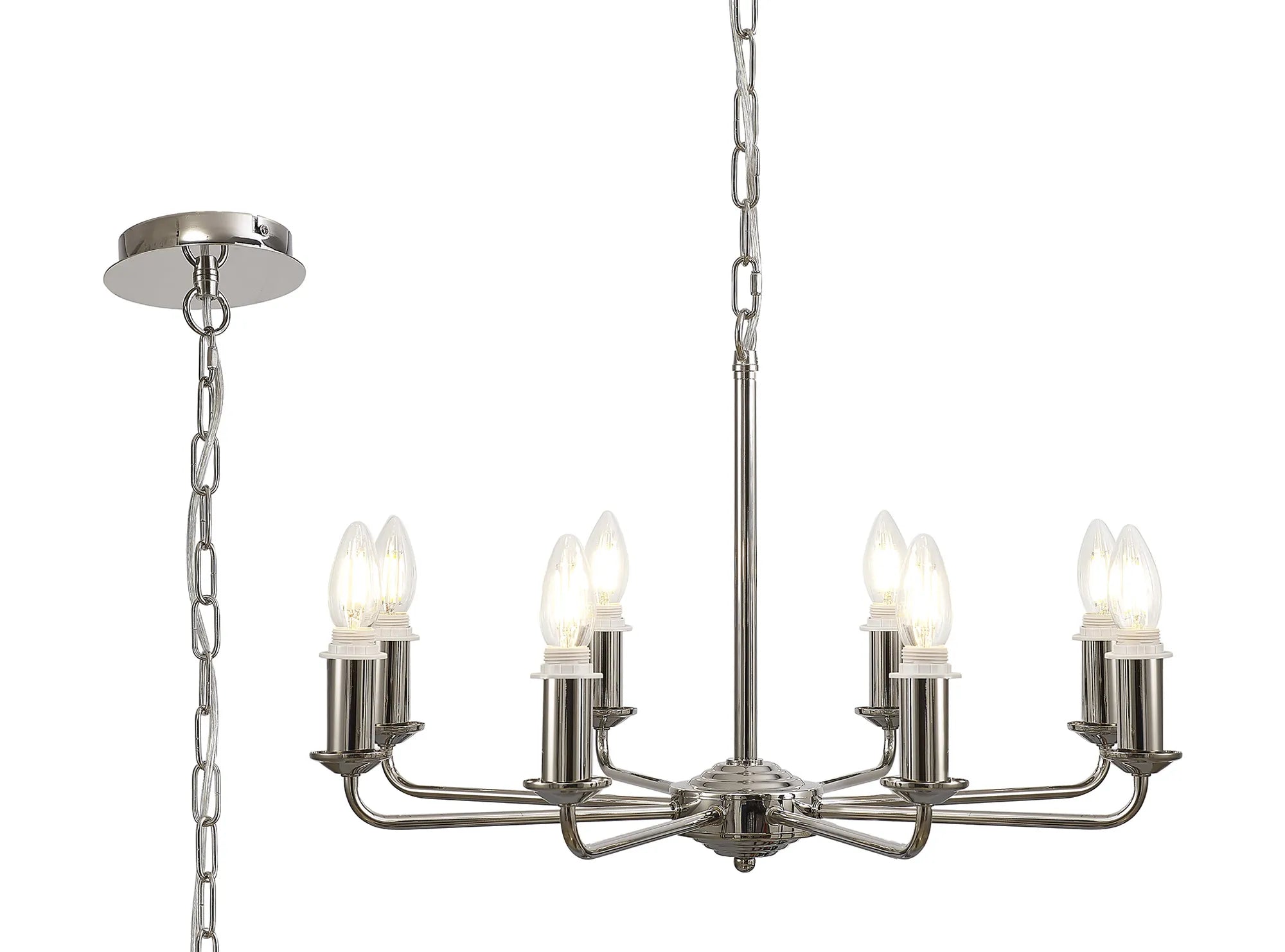 Banyan 6/8 Light Multi Arm Pendant/Semi Flush Shade- Various Finishes