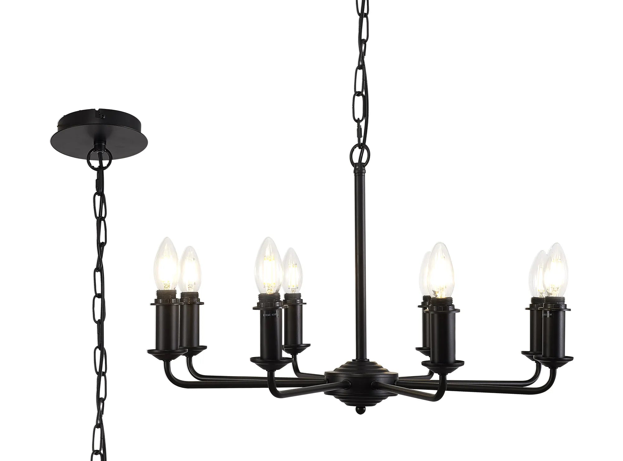 Banyan 6/8 Light Multi Arm Pendant/Semi Flush Shade- Various Finishes