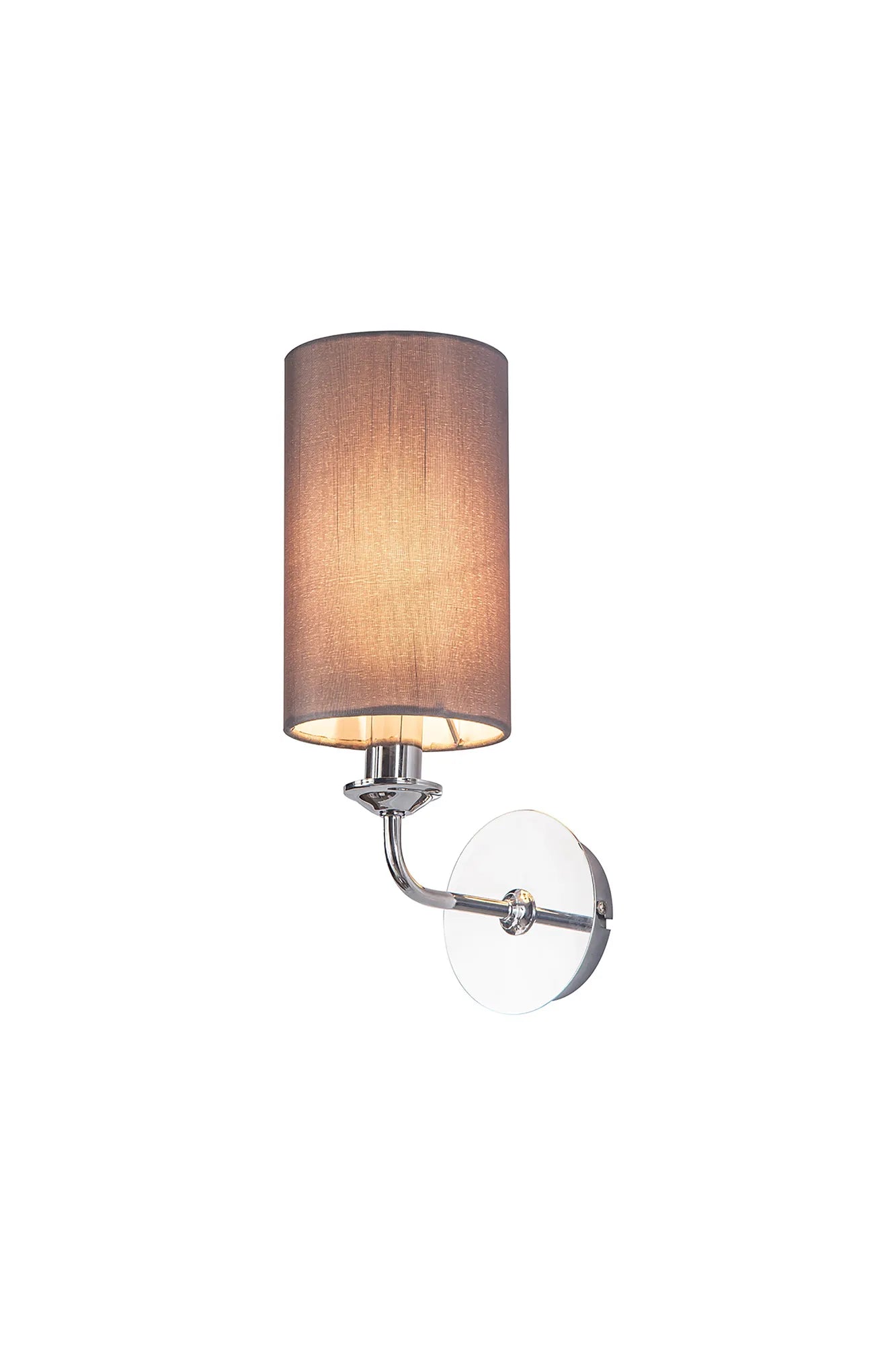 Banyan 1L Switched  Wall Light E14 With Antique Brass With Various Glass Shade Colours IP20