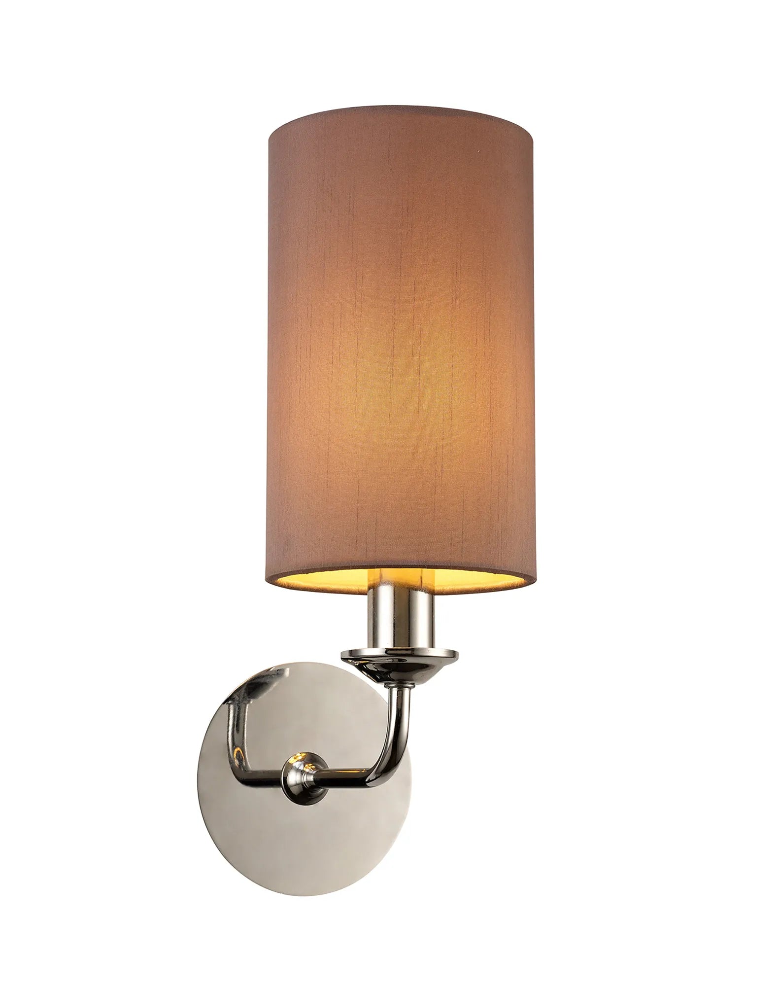 Banyan 1L Switched  Wall Light E14 With Antique Brass With Various Glass Shade Colours IP20