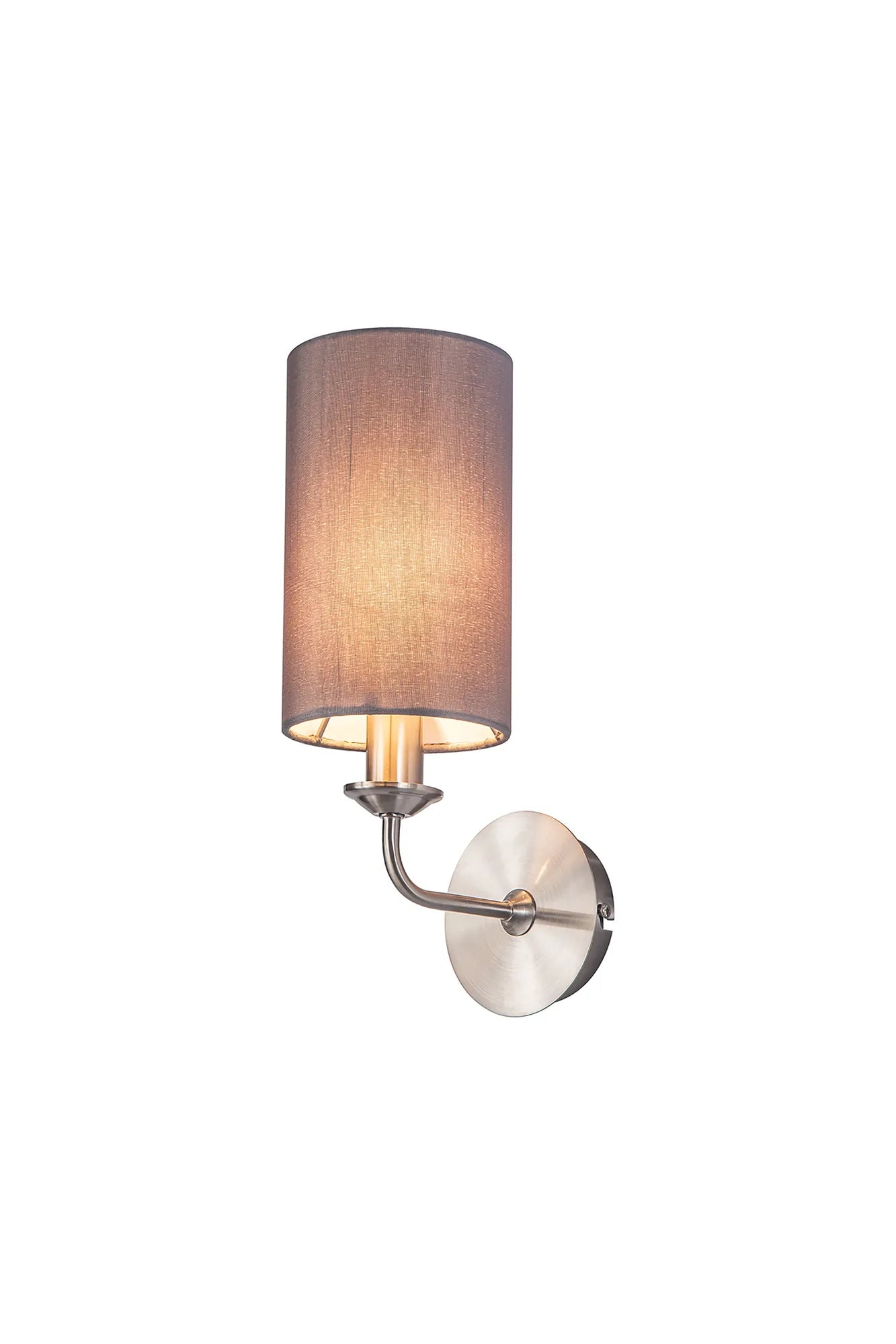 Banyan 1L Switched  Wall Light E14 With Antique Brass With Various Glass Shade Colours IP20