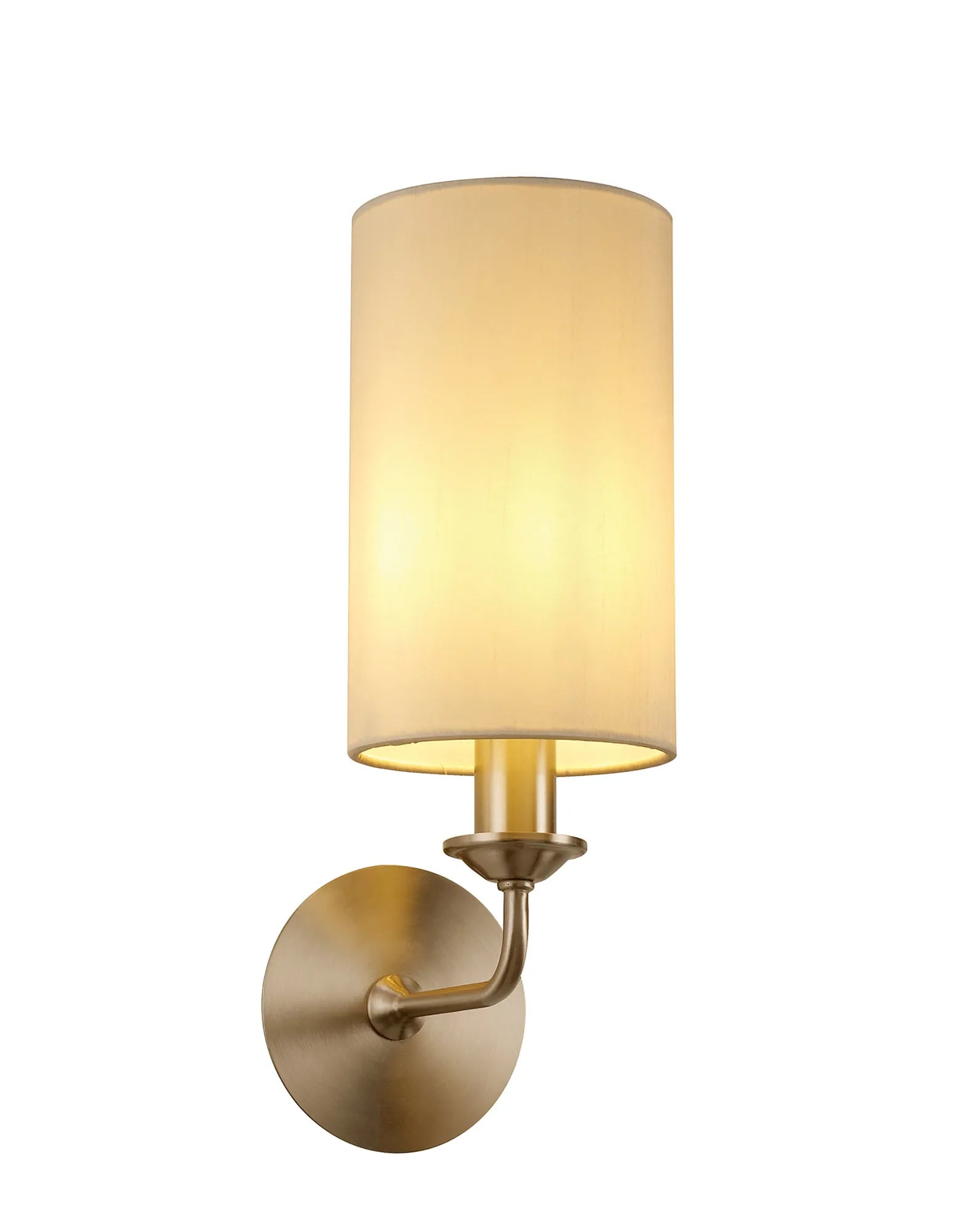 Banyan 1L Switched  Wall Light E14 With Antique Brass With Various Glass Shade Colours IP20