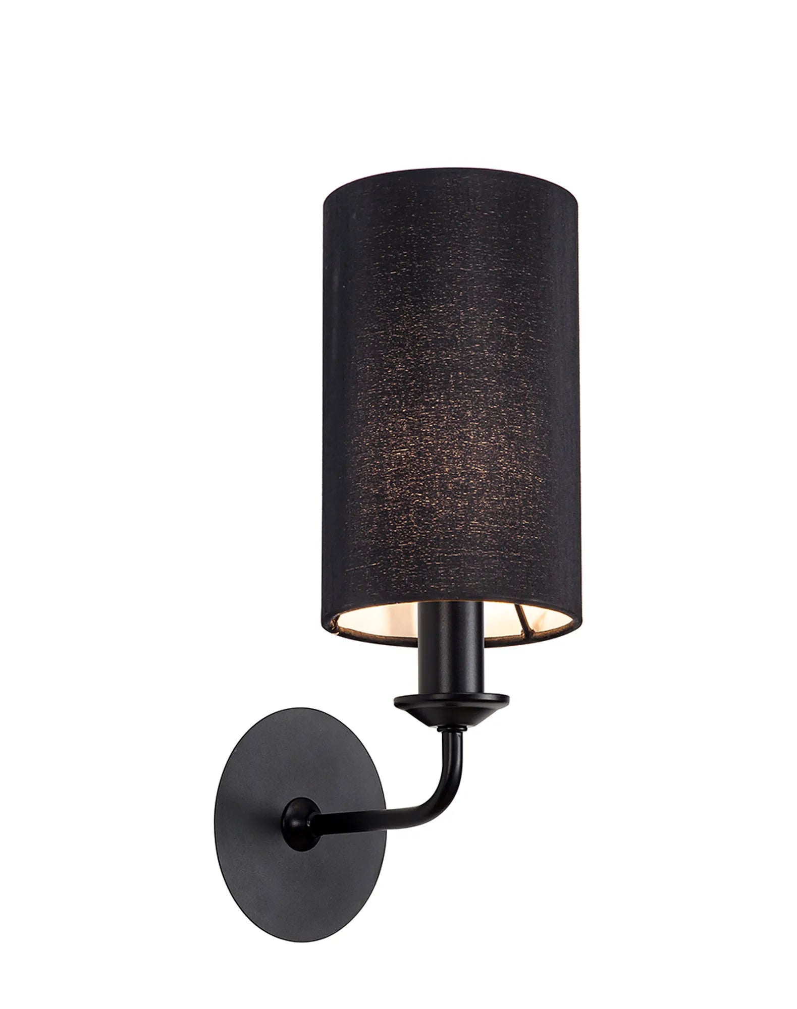 Banyan 1L Switched  Wall Light E14 With Antique Brass With Various Glass Shade Colours IP20