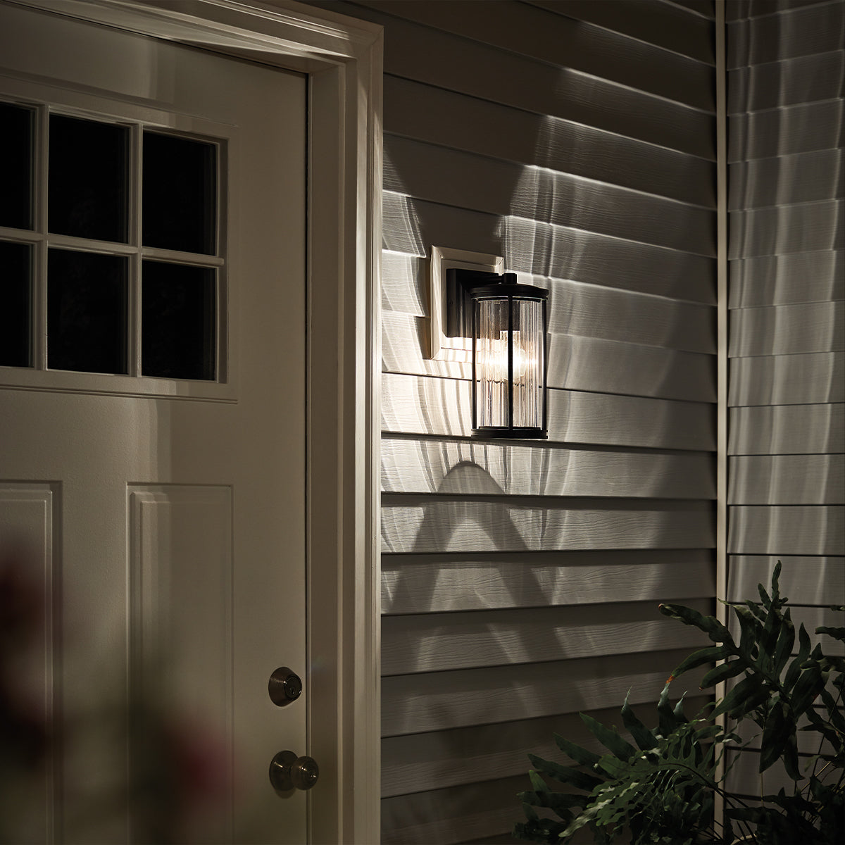 Barras Small Wall Lantern - Black Finish