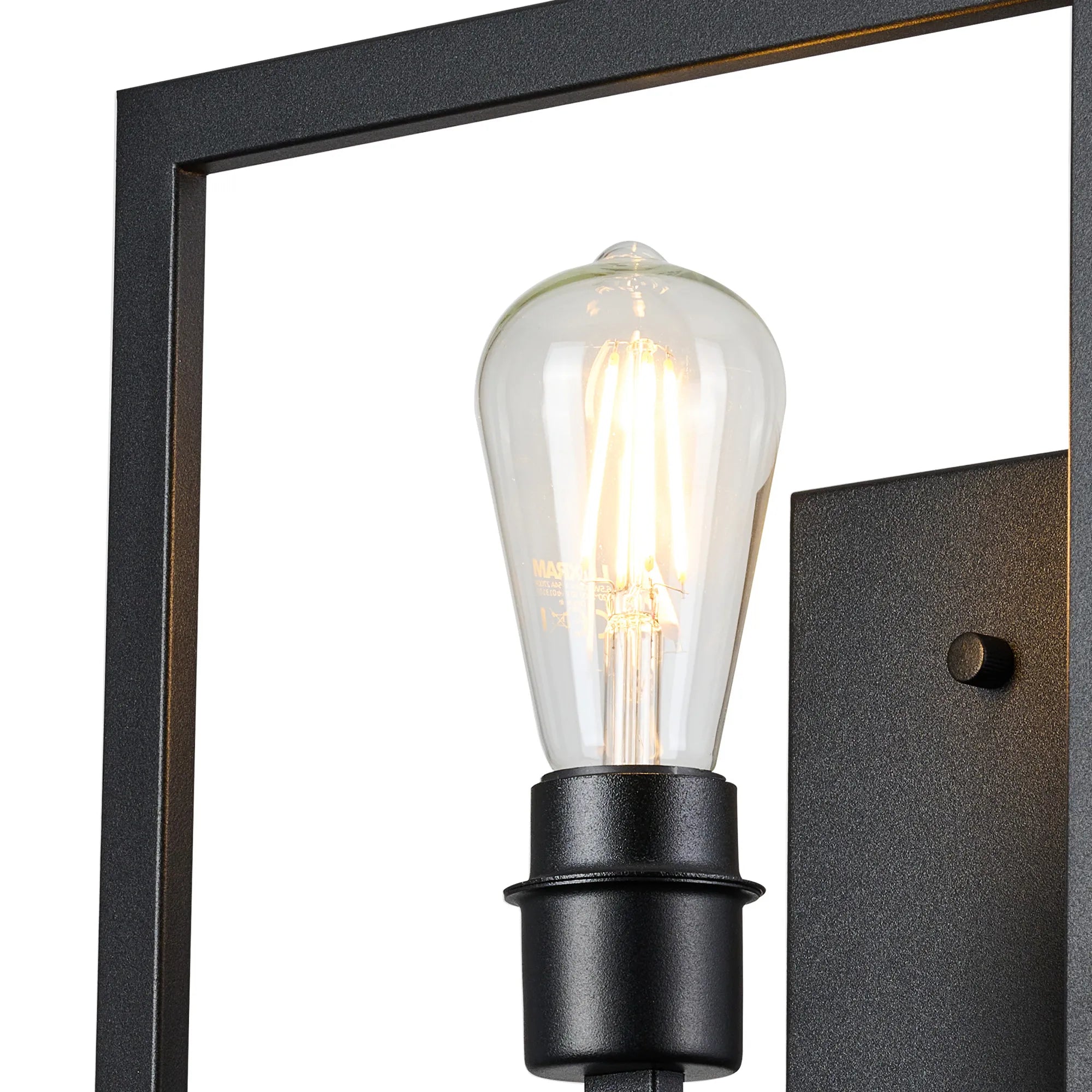 Braxton Wall Lamp Switched (FRAME ONLY) Without Shade, 1 Light E27