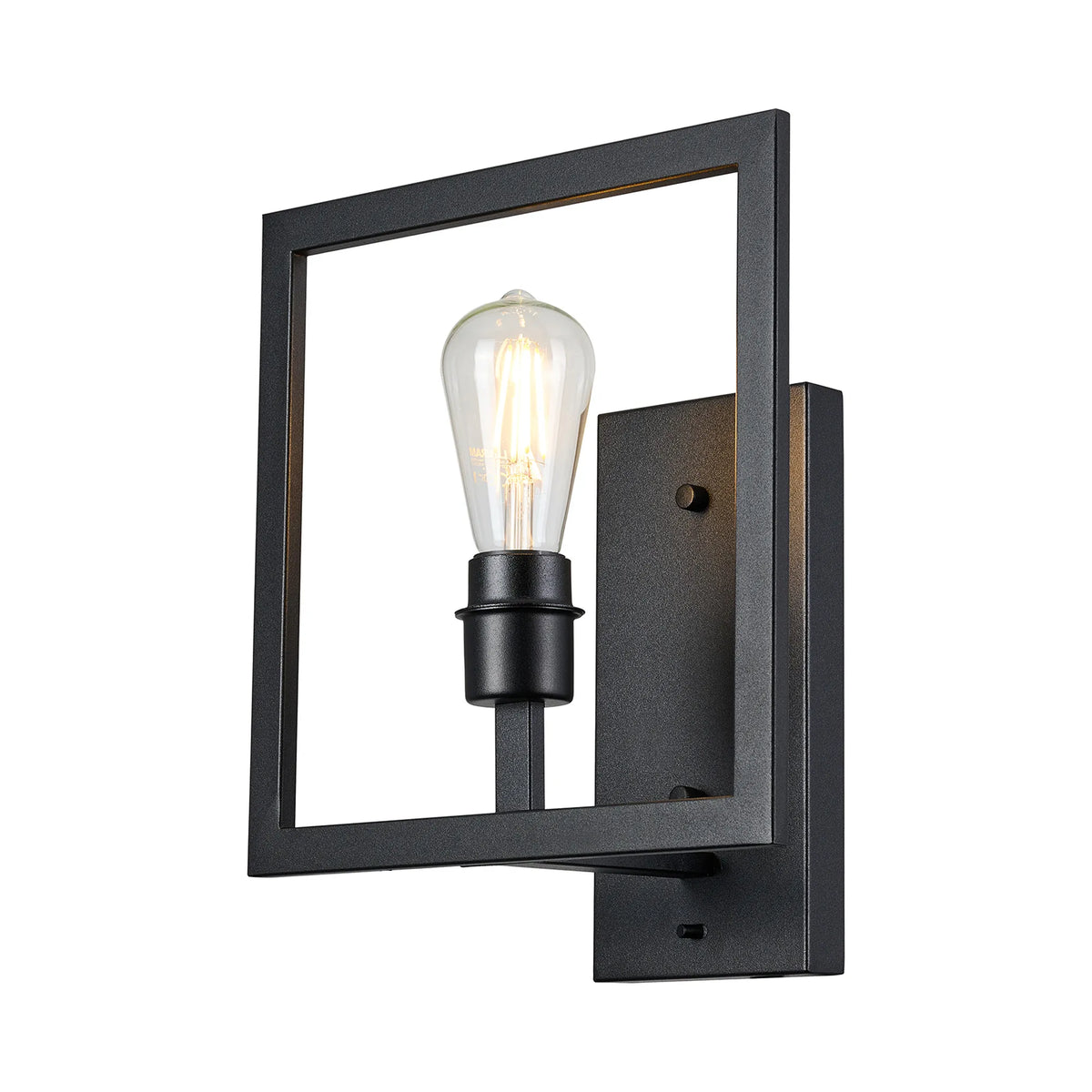 Braxton Wall Lamp Switched (FRAME ONLY) Without Shade, 1 Light E27