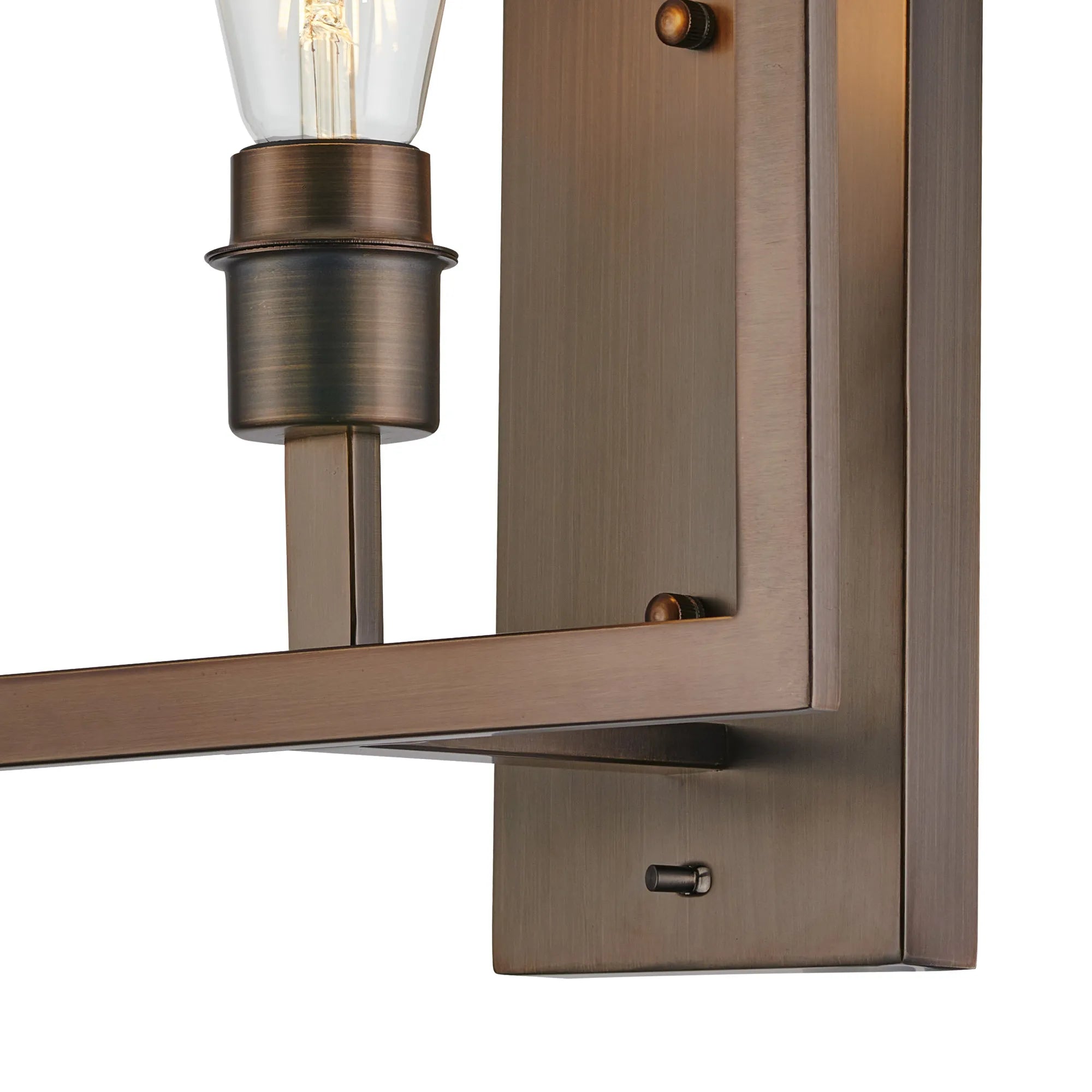 Braxton Wall Lamp Switched (FRAME ONLY) Without Shade, 1 Light E27