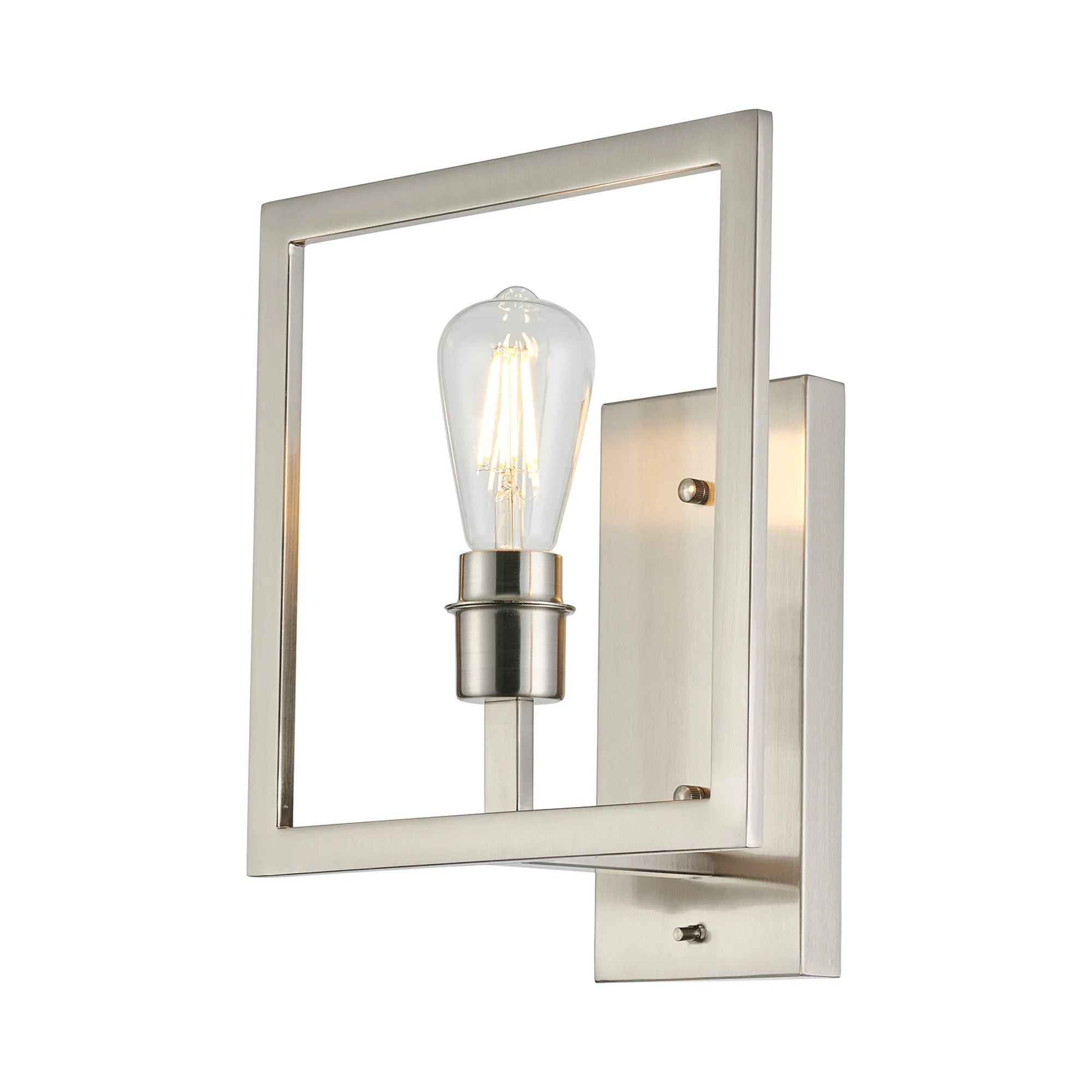 Braxton Wall Lamp Switched (FRAME ONLY) Without Shade, 1 Light E27