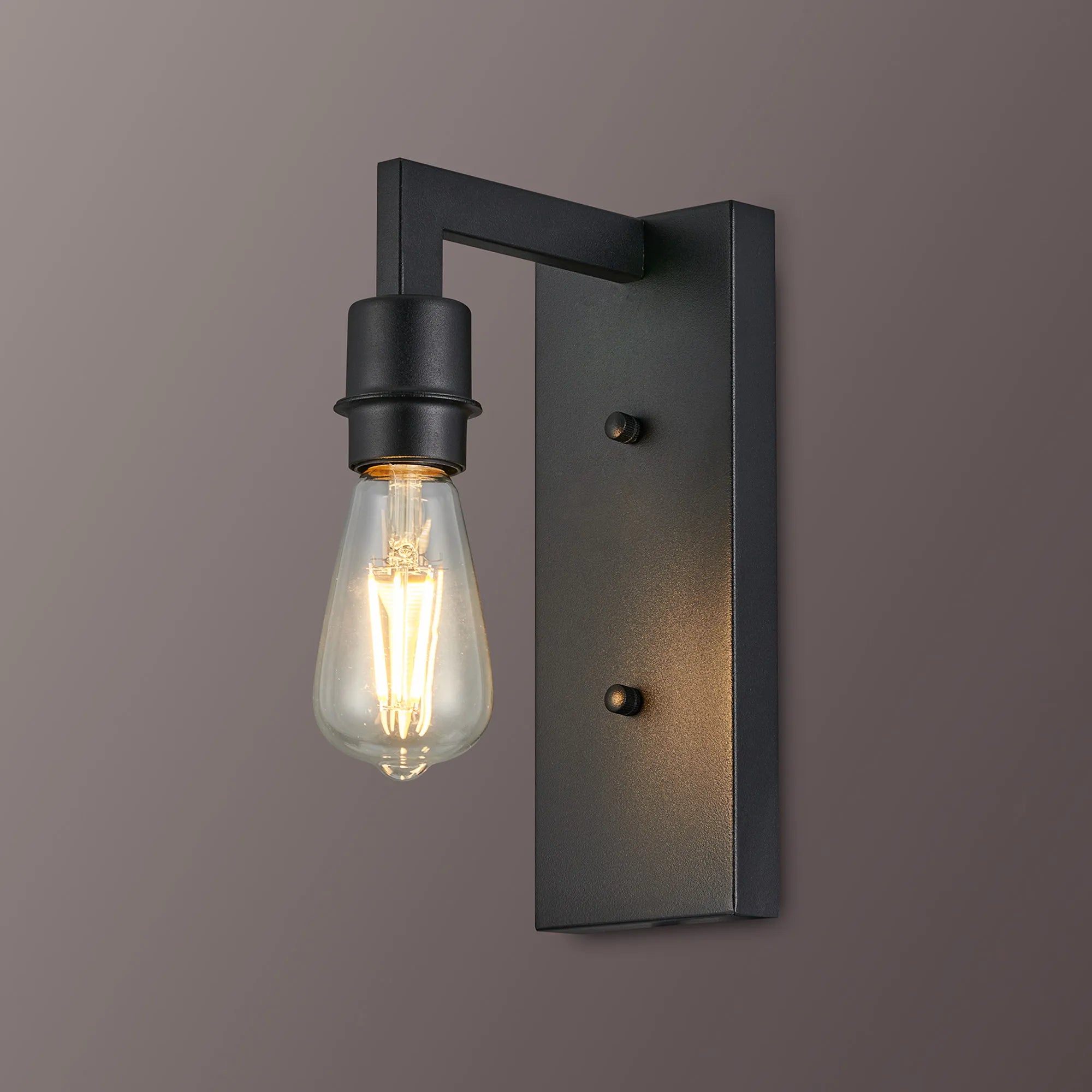 Braxton Wall Lamp Over Arm Without Shade, 1 Light E27
