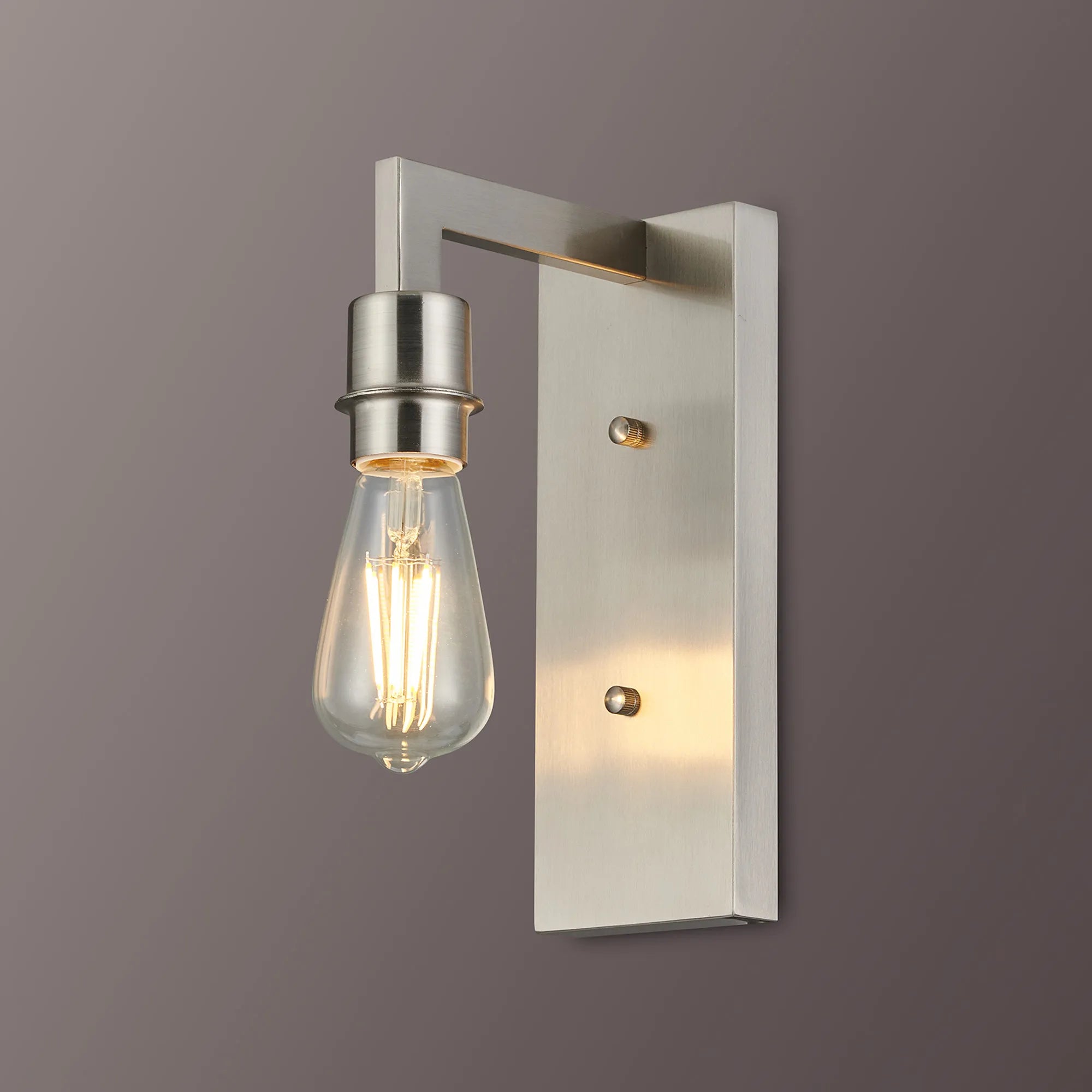 Braxton Wall Lamp Over Arm Without Shade, 1 Light E27