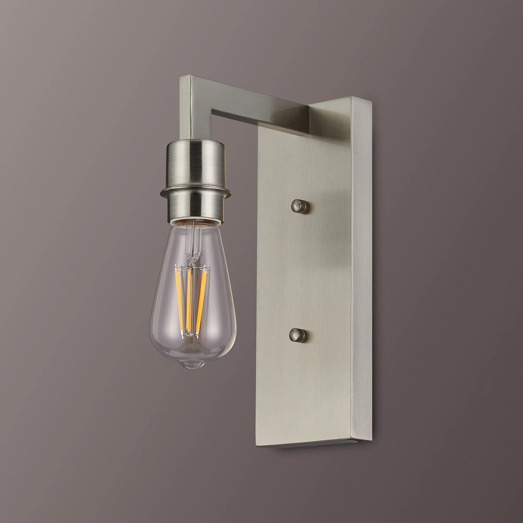 Braxton Wall Lamp Over Arm Without Shade, 1 Light E27