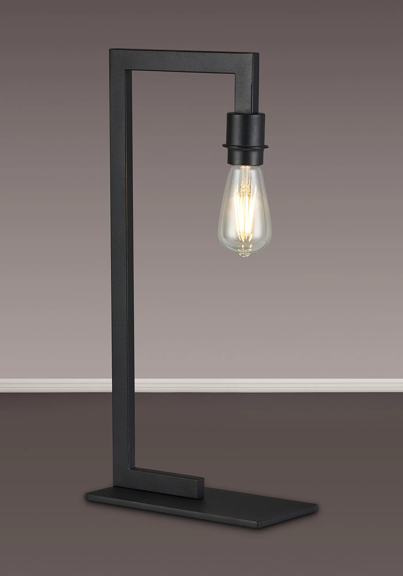 Braxton Table Lamp Over Arm Without Shade, 1 Light E27